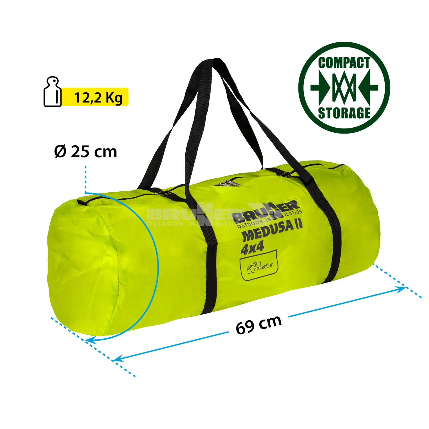 BRUNNER MEDUSA II 4X4 GAZEBO PER OUTDOOR CON MONTAGGIO SEMPLICE E VELOCE - Image 6