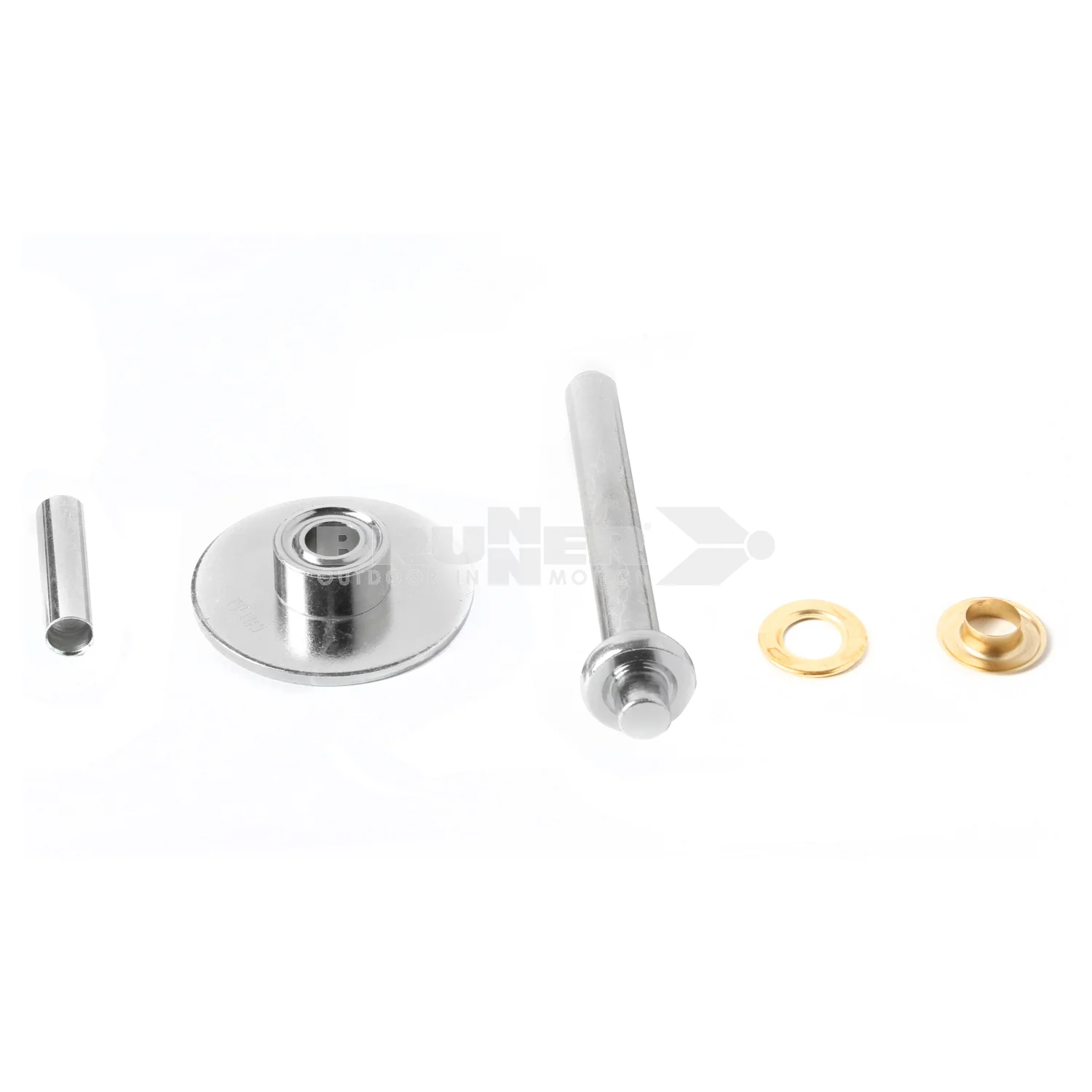 BRUNNER EYELET OCCHIELLI IN OTTONE Ø int. 10 mm COMPLETI DI KIT DI MONTAGGIO - Image 4