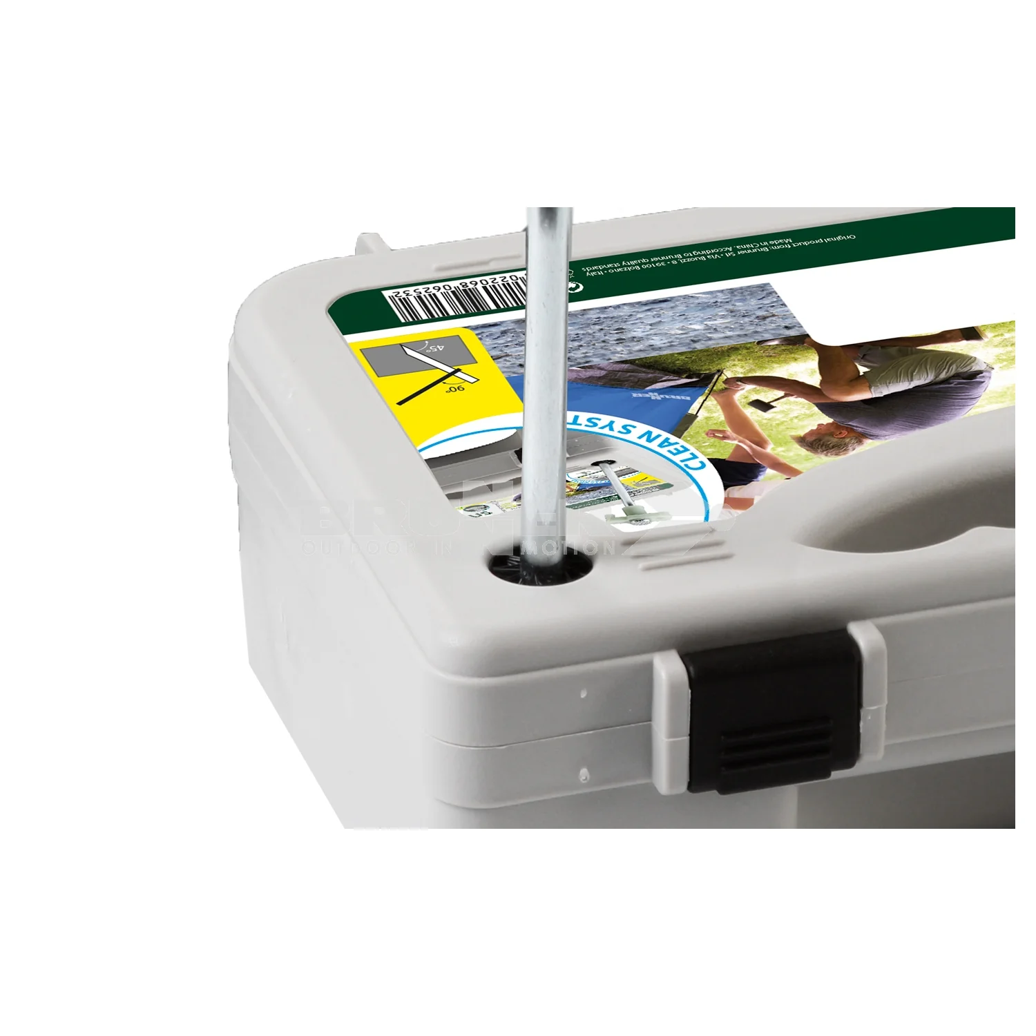 BRUNNER SET PEG BOX HEXA 22cm SET COMPOSTO DA 20 PICCHETTI PER TERRENI DURI CON CUSTODIA - Image 3