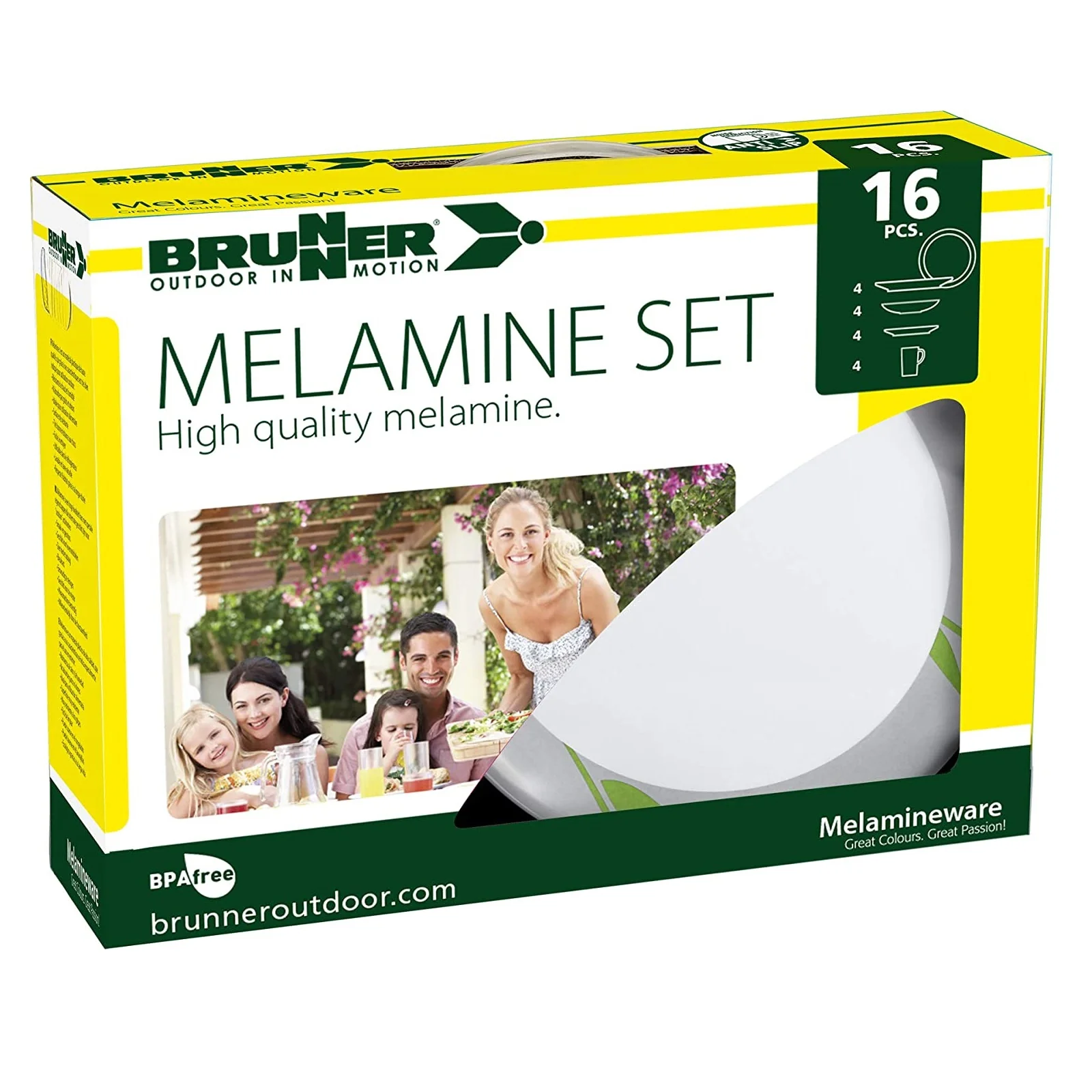 BRUNNER MIDDAY TULIP SET PIATTI IN RESISTENTE MELAMINA - Image 2
