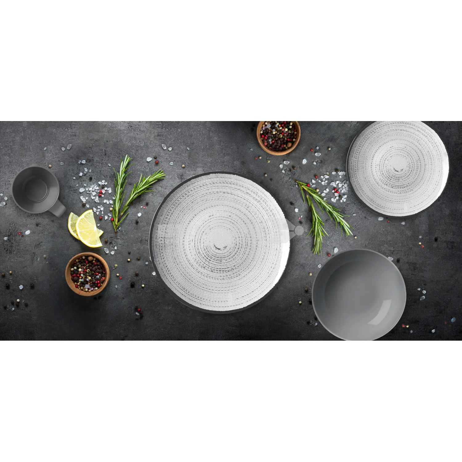 BRUNNER LUNCH BOX TIVOLI SET PIATTI COMPOSTO DA 16 PEZZI IN RESISTENTE MELAMINA E FONDO ANTISCIVOLO - Image 4