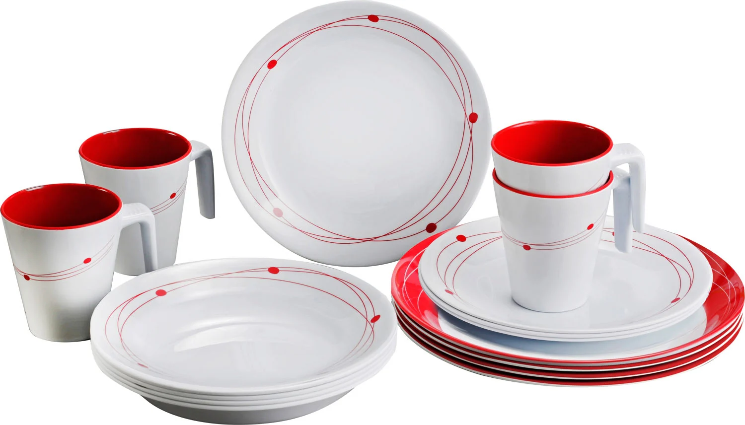 BRUNNER MELAMINE PIATTI FANTASIA COSMIC ACQUISTABILE SFUSA O IN KIT DA 12 16 36PZ - Image 2