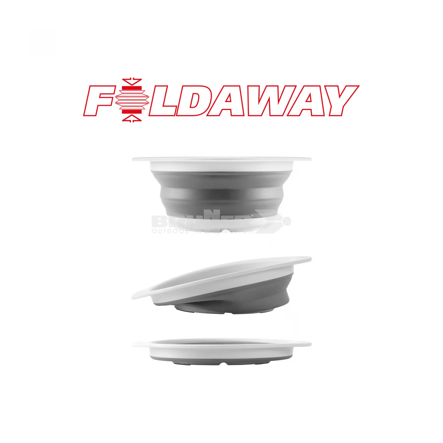 BRUNNER FOLD-AWAY COLANDER COMODO SCOLAPASTA PIEGHEVOLE Ø 22 x 3,5/11 cm - DISPONIBILE IN 2 COLORI - Image 3