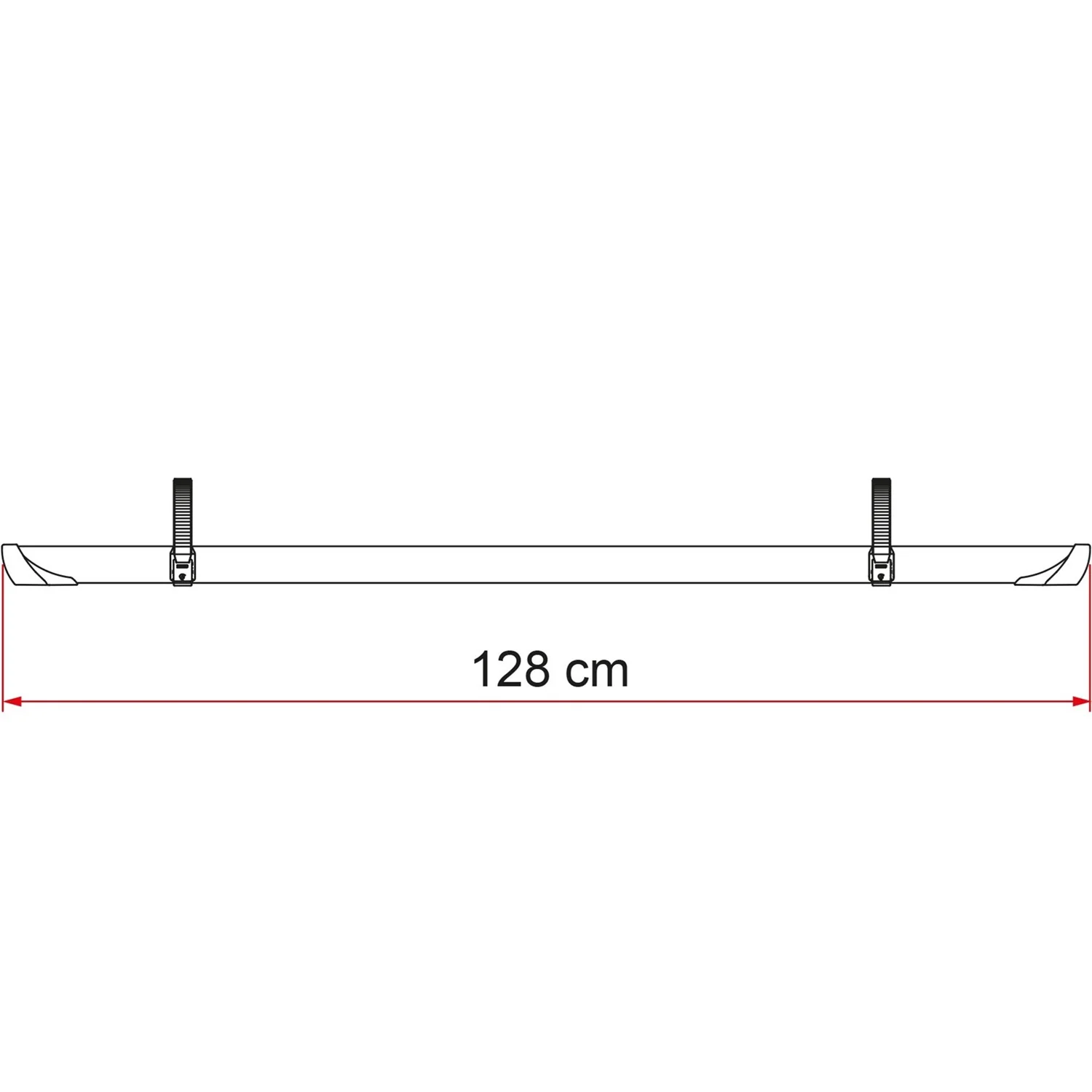 FIAMMA RAIL QUICK 128 CANALINA PORTABICI - DISPONIBILE IN 2 COLORI - Image 3