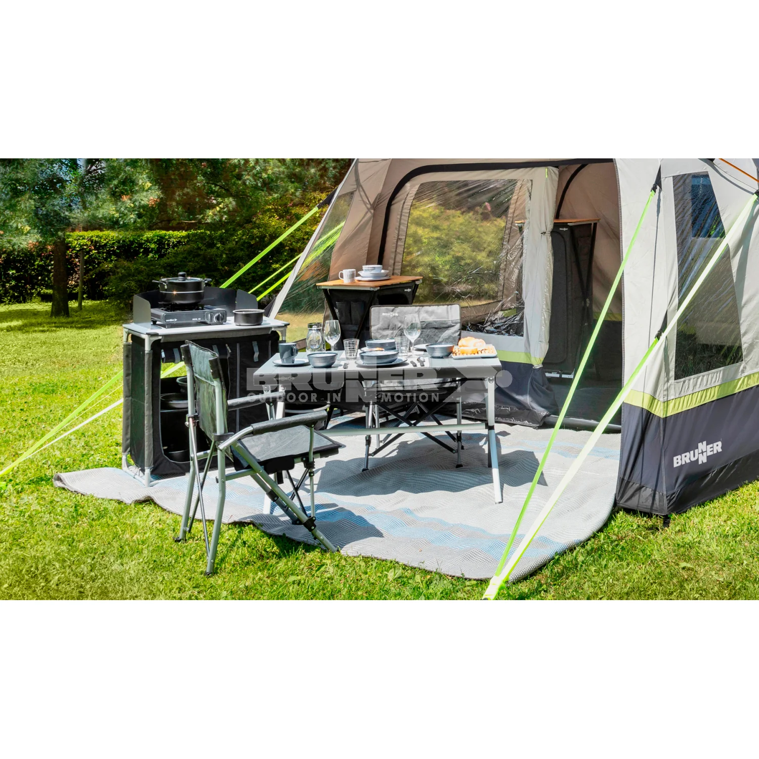 BRUNNER ACCELERATE TAVOLO IN ALLUMINIO CON PIANO ARROTOLABILE COMPATTO E LEGGERO - DISPONIBILE IN 2 MISURE - Image 13