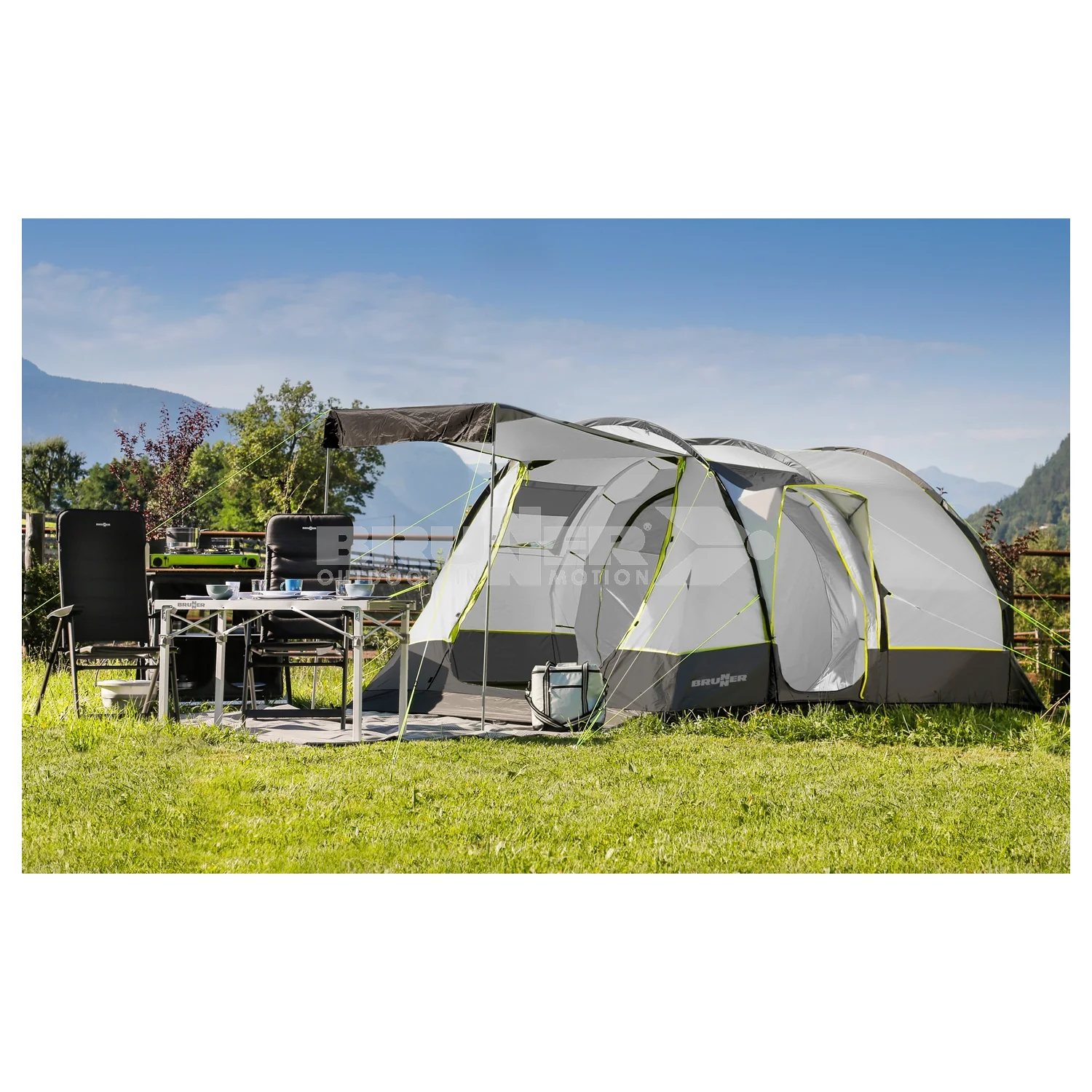 BRUNNER ARQUS OUTDOOR 5 Tenda a tunnel a doppio ingresso - Image 2