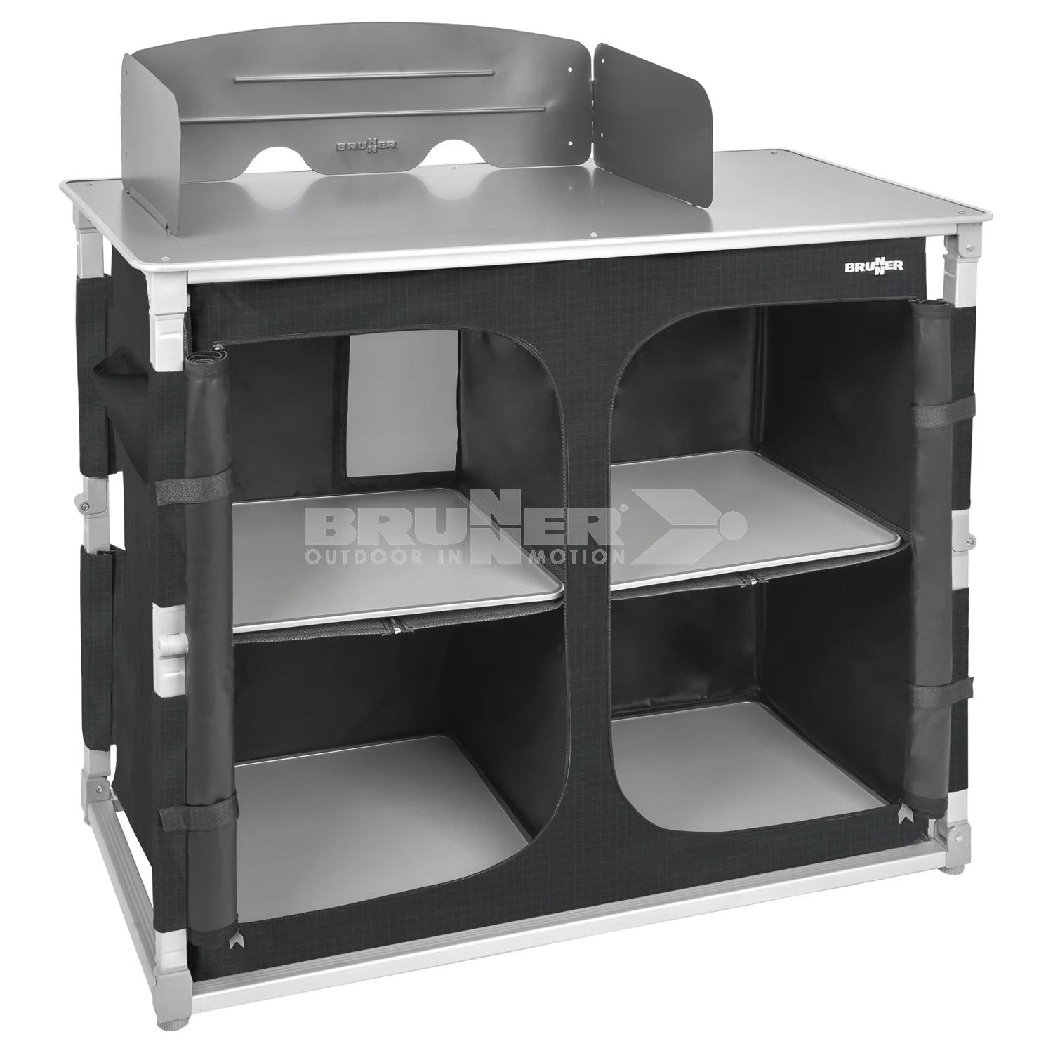 BRUNNER AZABACHE DAILY CT ROBUSTO MOBILETTO DA CAMPEGGIO RICHIUDIBILE A 4 SCOMPARTI - Image 2