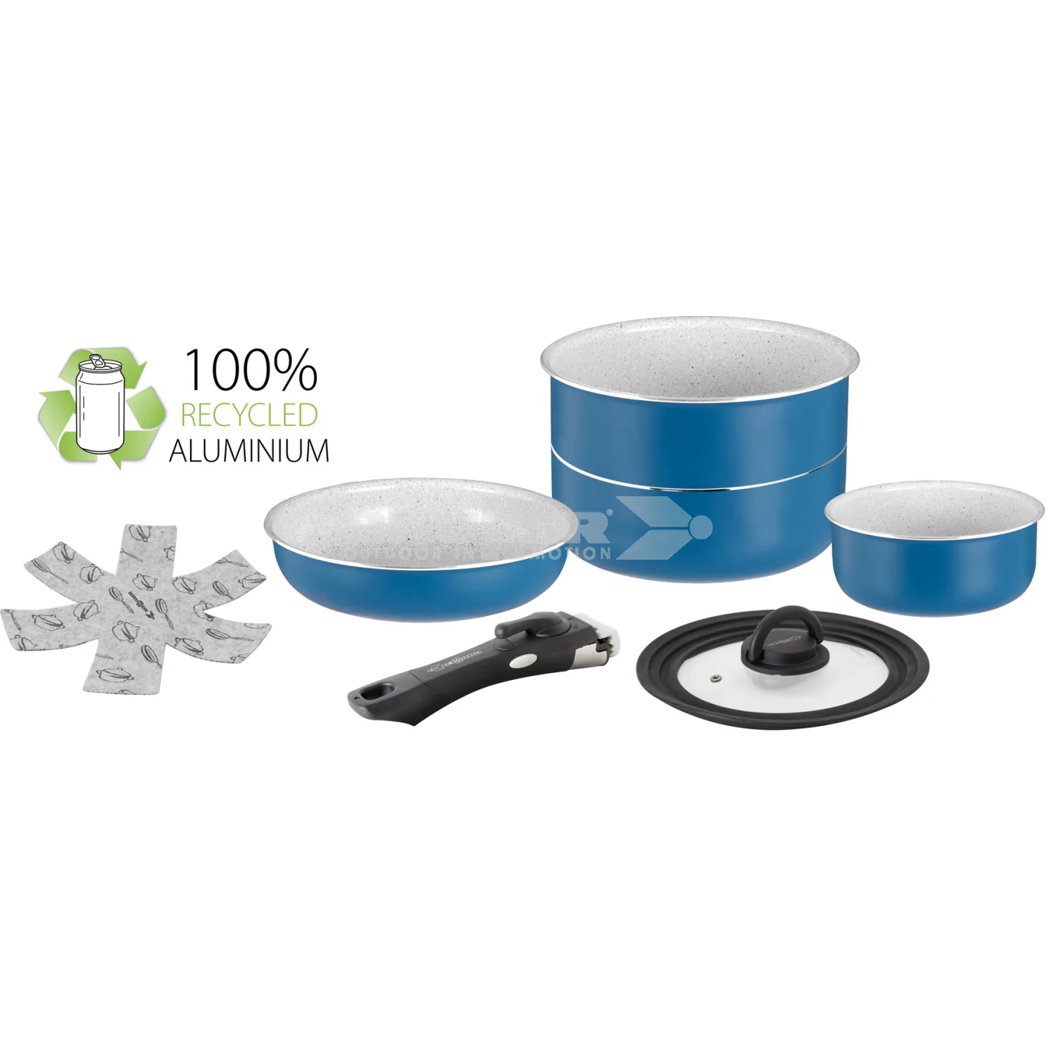 BRUNNER CAREZZA SPACEMASTER Ø 20cm VACUBLOCK SET PENTOLE SALVASPAZIO