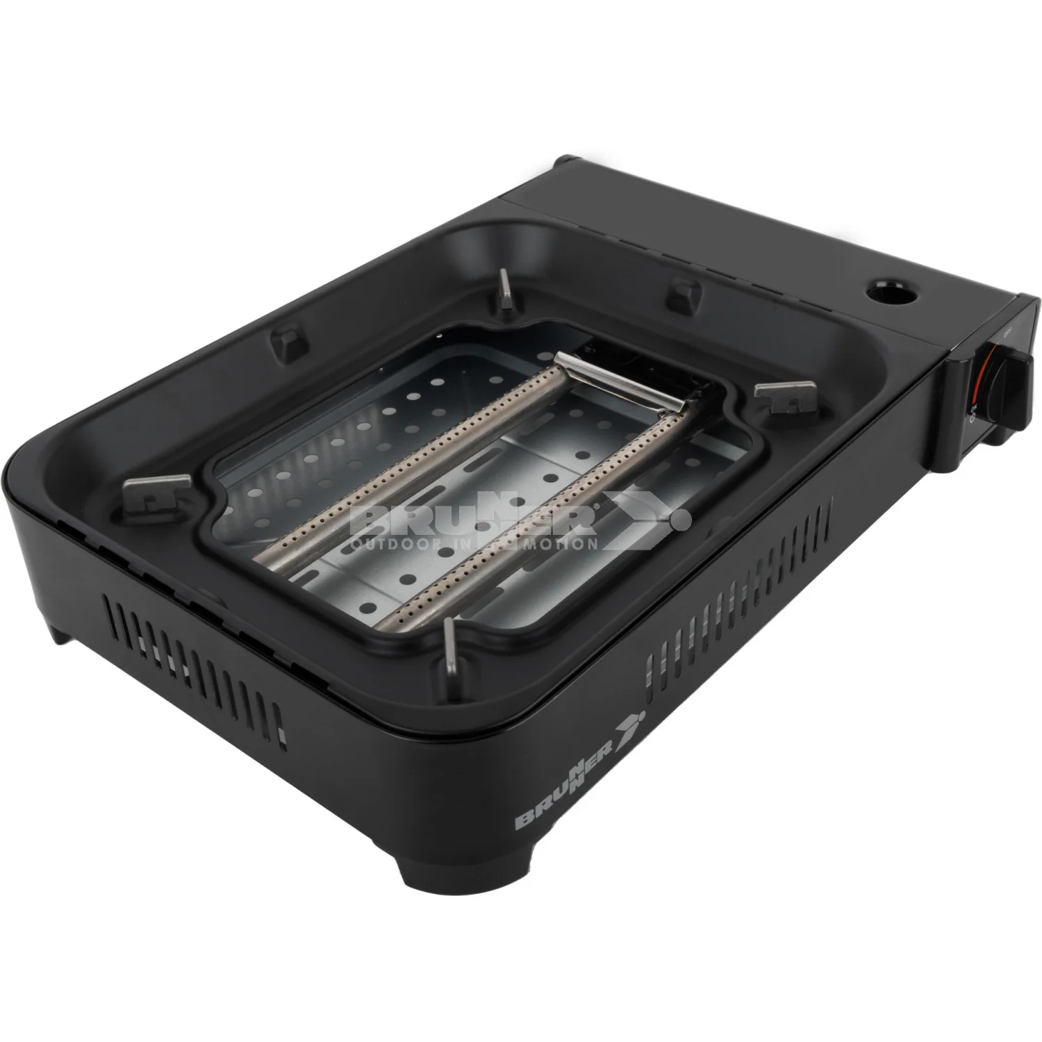 BRUNNER DEVIL MEGAGRILL GRILL DA TAVOLO PER CAMPING E PICNIC IN ROBUSTO ACCIAIO INOX 46 x 34,5 x 10 cm - Image 3