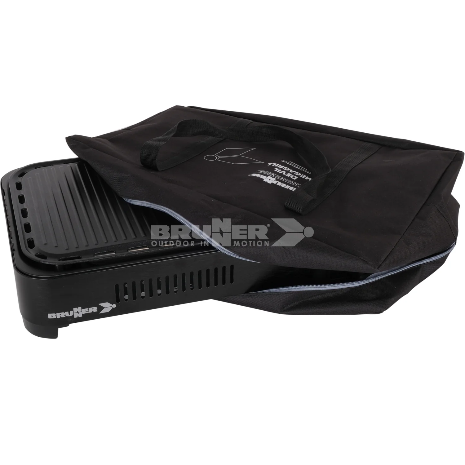 BRUNNER DEVIL MEGAGRILL GRILL DA TAVOLO PER CAMPING E PICNIC IN ROBUSTO ACCIAIO INOX 46 x 34,5 x 10 cm - Image 4