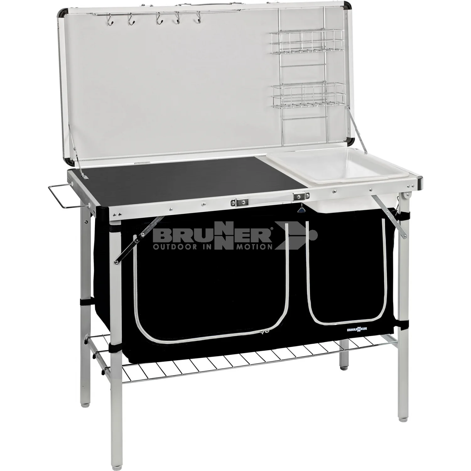 BRUNNER DRIVE IN BLACK MOBILETTO CUCINA IDEALE PER UTILIZZO OUTDOOR COMPATTO E ROBUSTO - Image 2