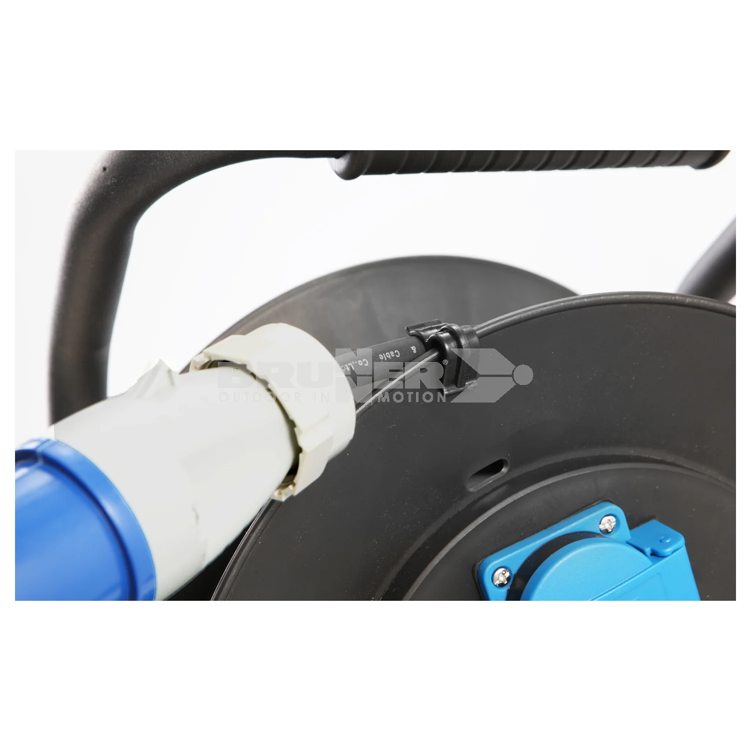 BRUNNER DRUMMER RUBBER AVVOLGICAVO 25 METRI DOTATO DI 2 PRESE SCHUKO E 1 PRESA CEE - Image 2