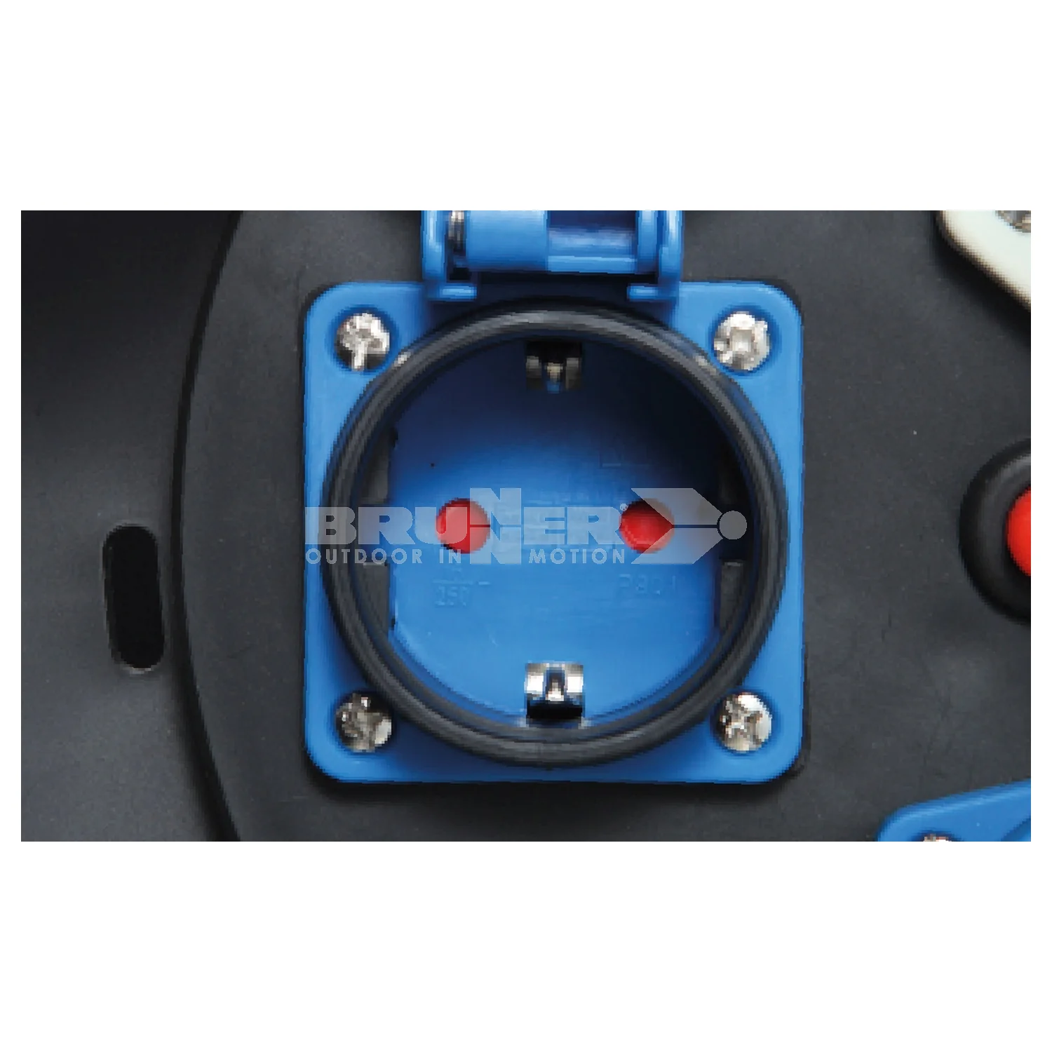 BRUNNER DRUMMER RUBBER AVVOLGICAVO 25 METRI DOTATO DI 2 PRESE SCHUKO E 1 PRESA CEE - Image 4