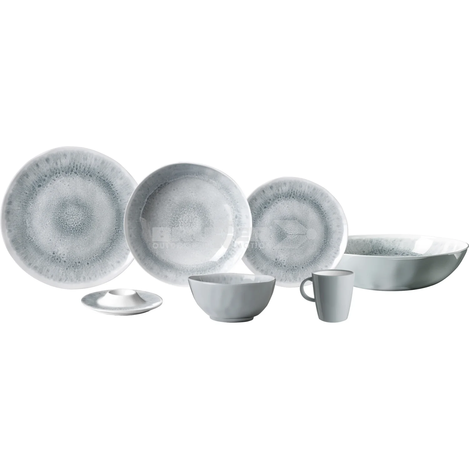 BRUNNER LUNCH BOX PEARL SET PIATTI/BICCHIERI DA 16 PEZZI IN RESISTENTE MELAMINA E FONDO ANTISCIVOLO - Image 2