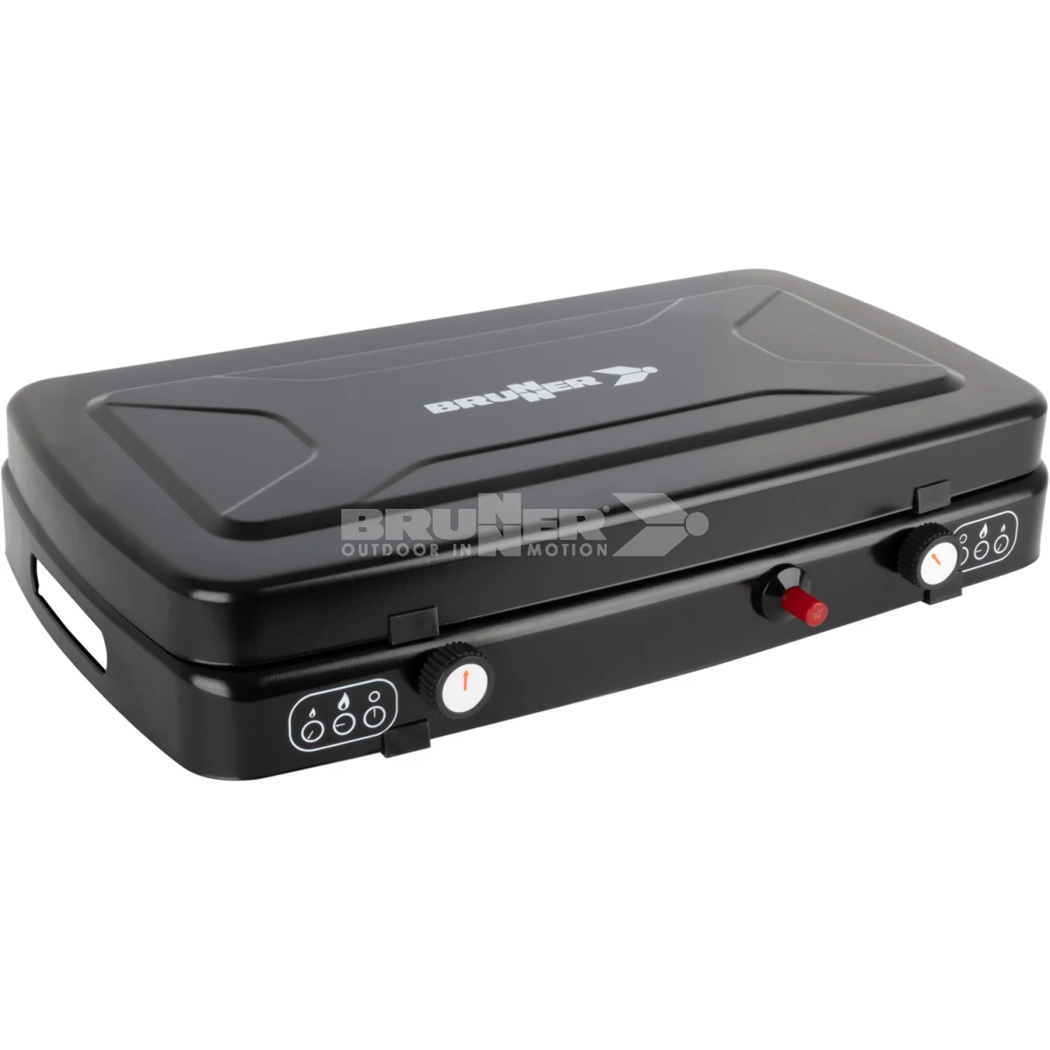 BRUNNER PHOENIX Fornello a gas a 2 fuochi con bruciatori regolabili - 45,9 x 29,6 x H8,2 cm - Image 2