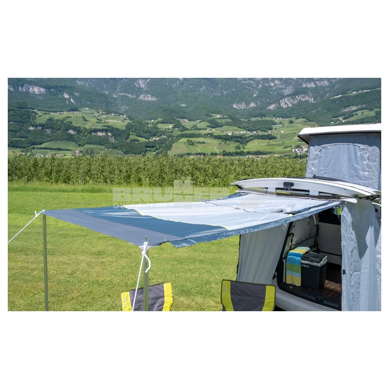 BRUNNER PILOTE TENDA PORTELLONE POSTERIORE PER VW Caddy 135x135x H170/200cm - Image 3