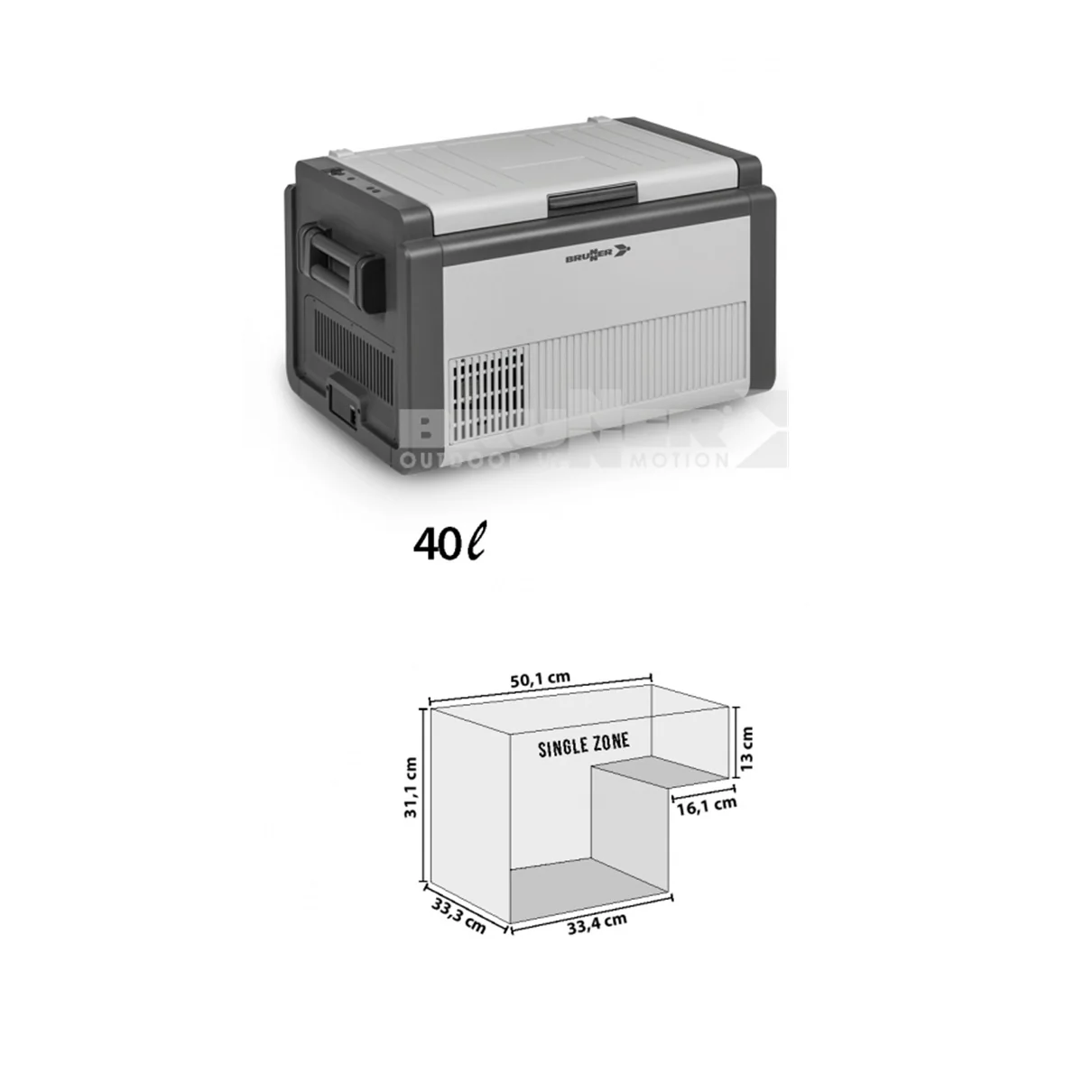 BRUNNER POLARYS CRIOMASTER 40 FRIGO/CONGELATORE PORTATILE A COMPRESSORE A BASSO CONSUMO - Image 2