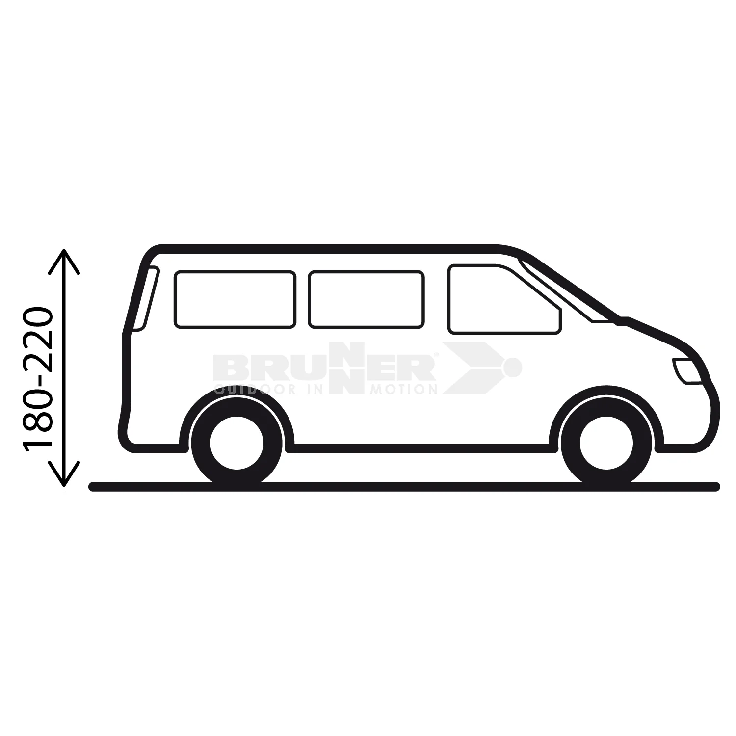 BRUNNER RAMBLER SPAZIOSA TENDA PER VAN E MINIBUS 350 x 260 x H220 cm - Image 6