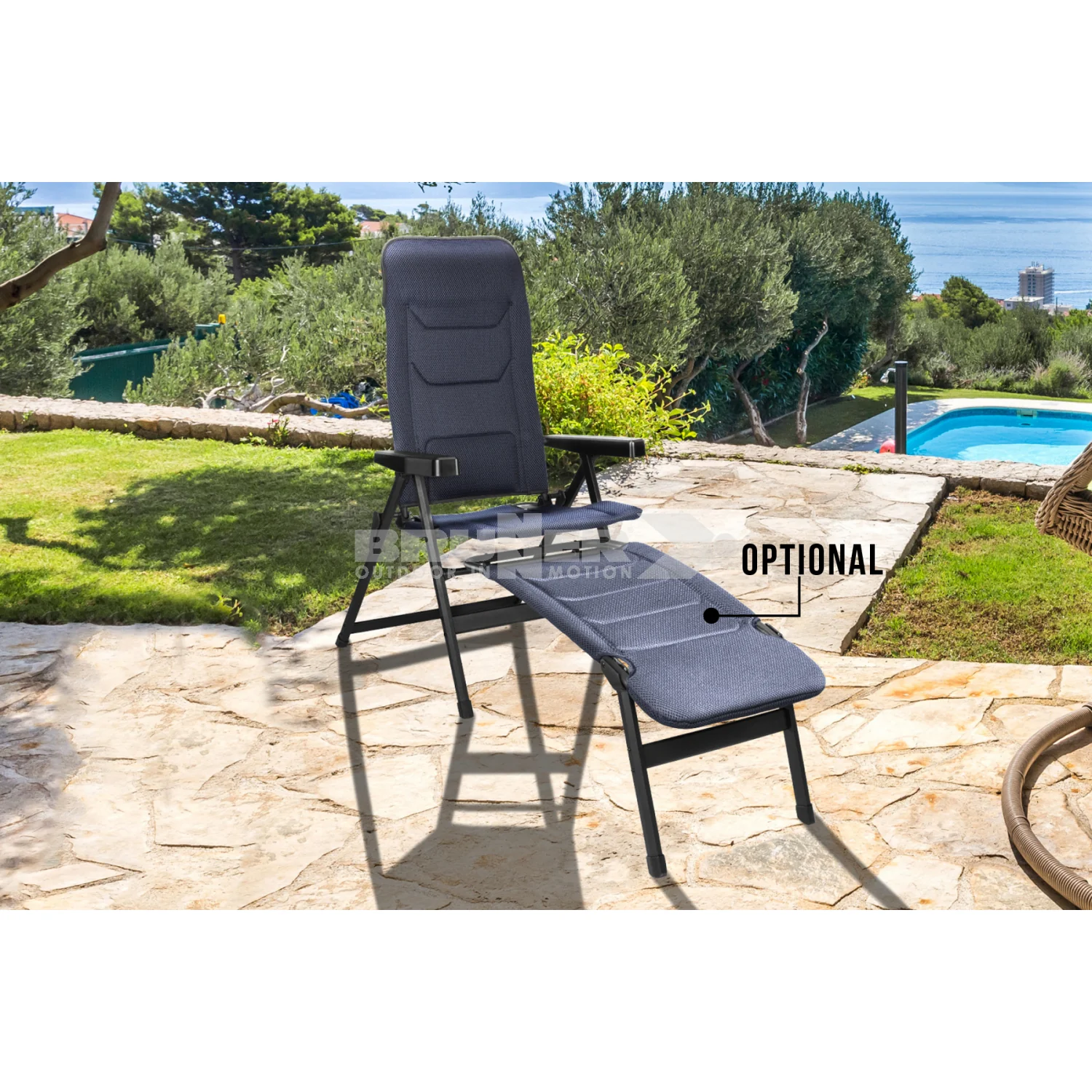 BRUNNER REBEL Comoda sedia pieghevole con schienale reclinabile a 5 posizioni - DISPONIBILE IN 3 MISURE E 2 COLORI - Image 15