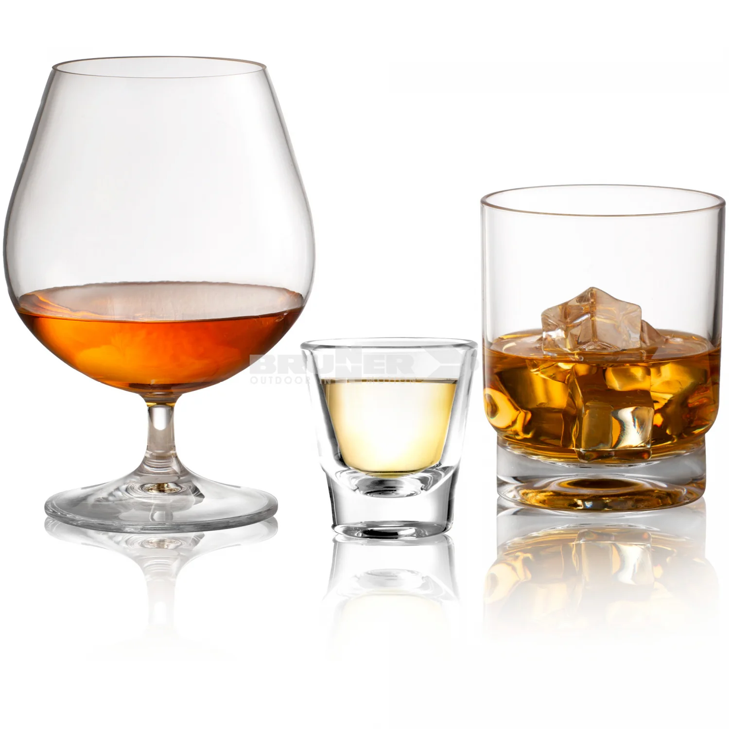 BRUNNER SET GRAPS Set 2 biccherini per grappa in policarbonato alimentare. - Image 3