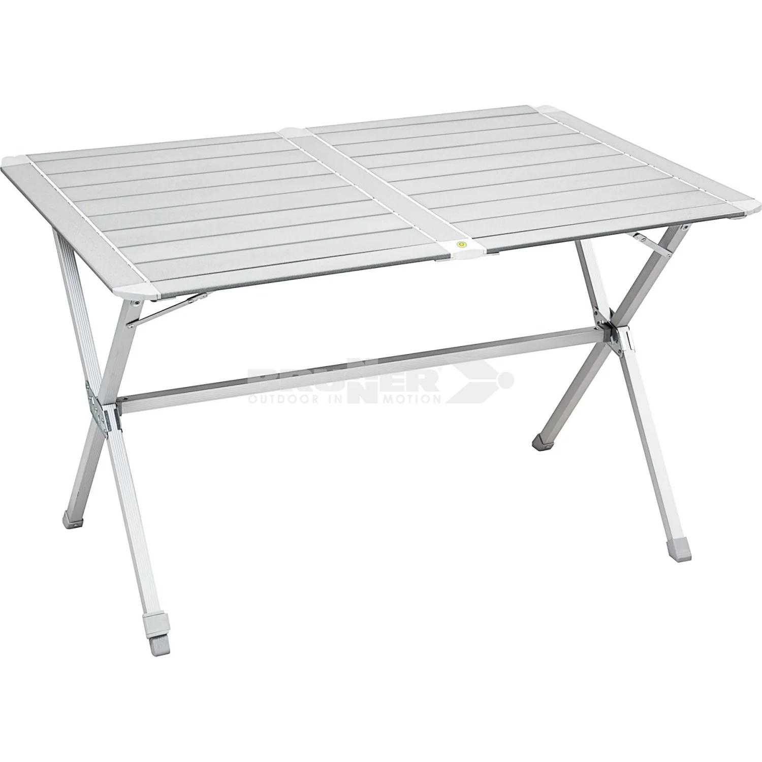 BRUNNER SILVER GAPLESS LEVEL TAVOLO PIEGHEVOLE IN ALLUMINIO CON PIANI ARROTOLABILI - DISPONIBILE IN 2 MISURE