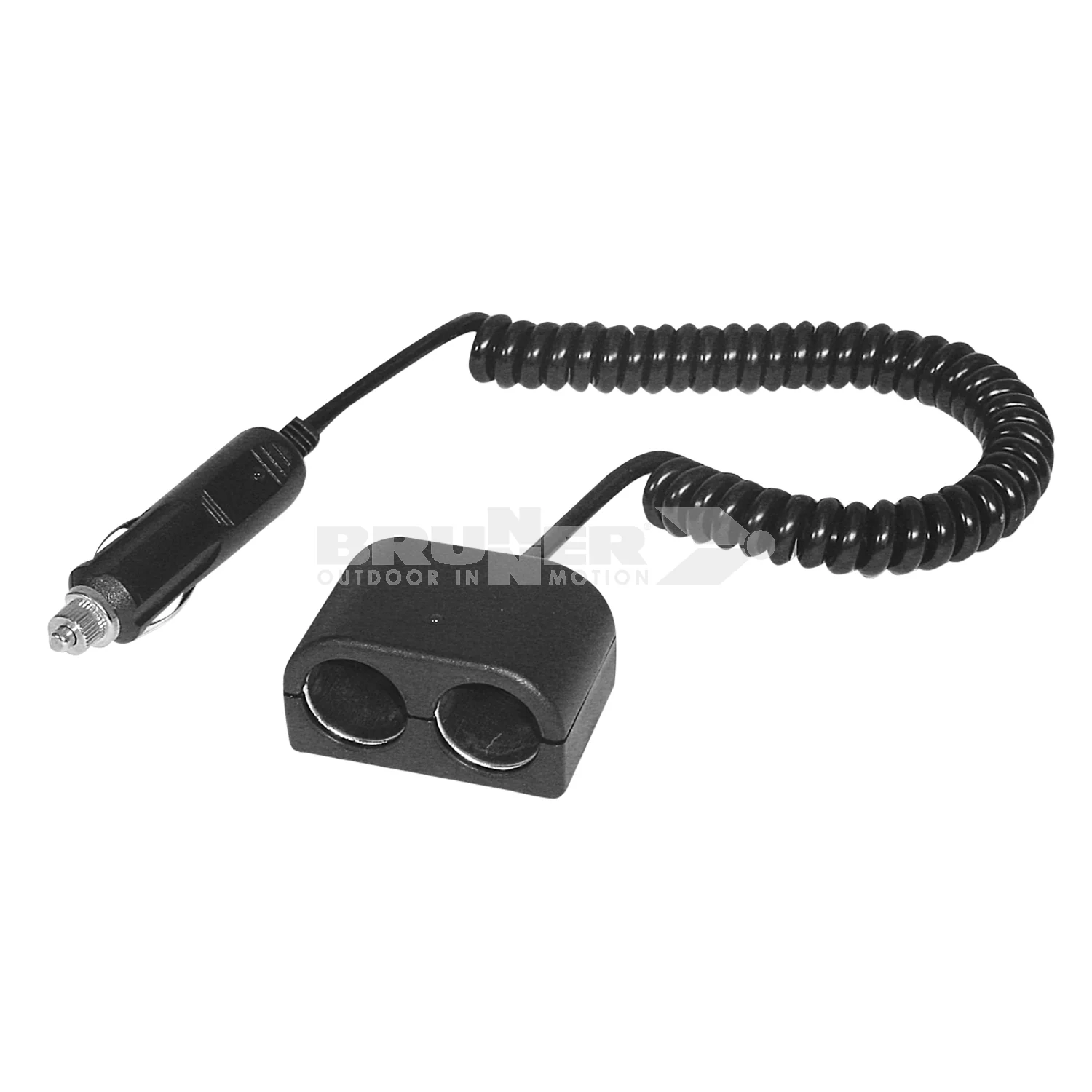 BRUNNER TWIN CONNECT Connettore doppio 12V con due prese per spine accendisigari