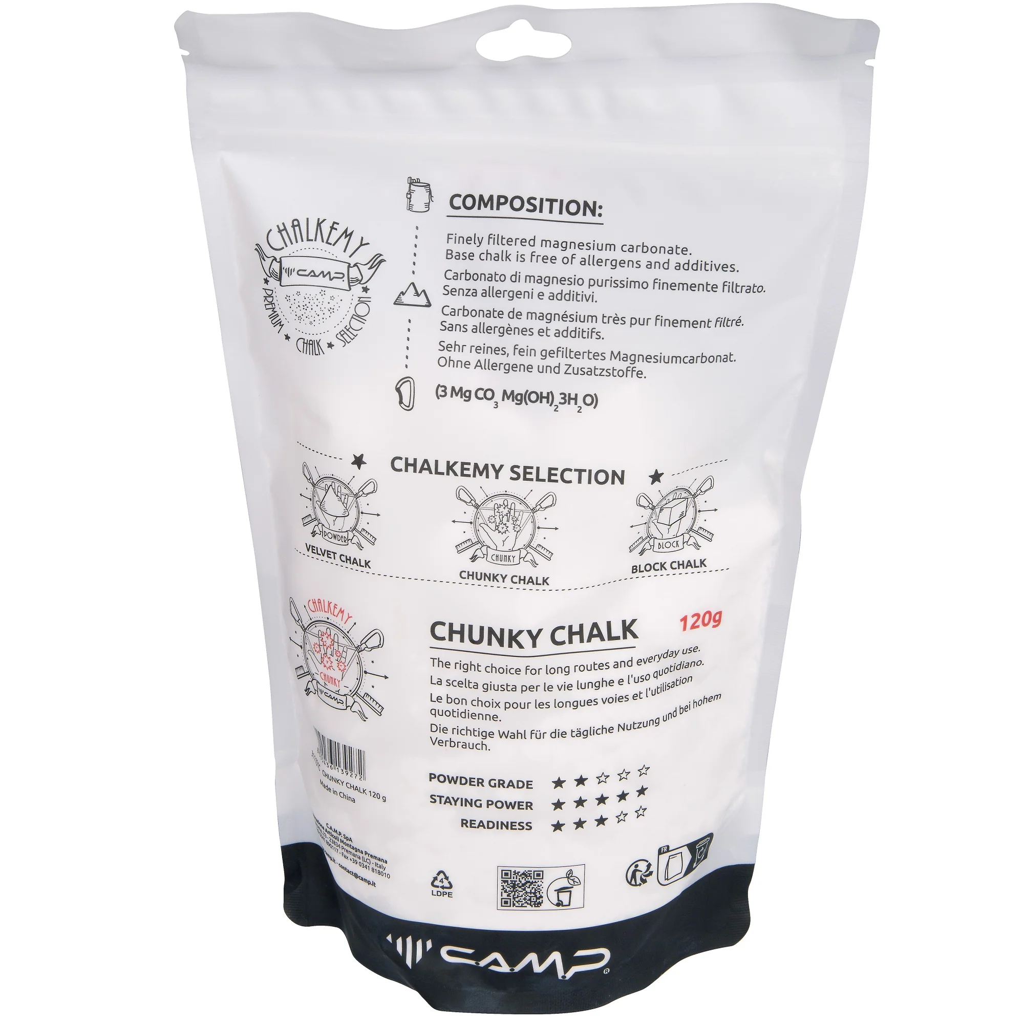 CAMP CHUNKY CHALK SACCHETTO MAGNESITE IN POLVERE DA 120g - Image 2