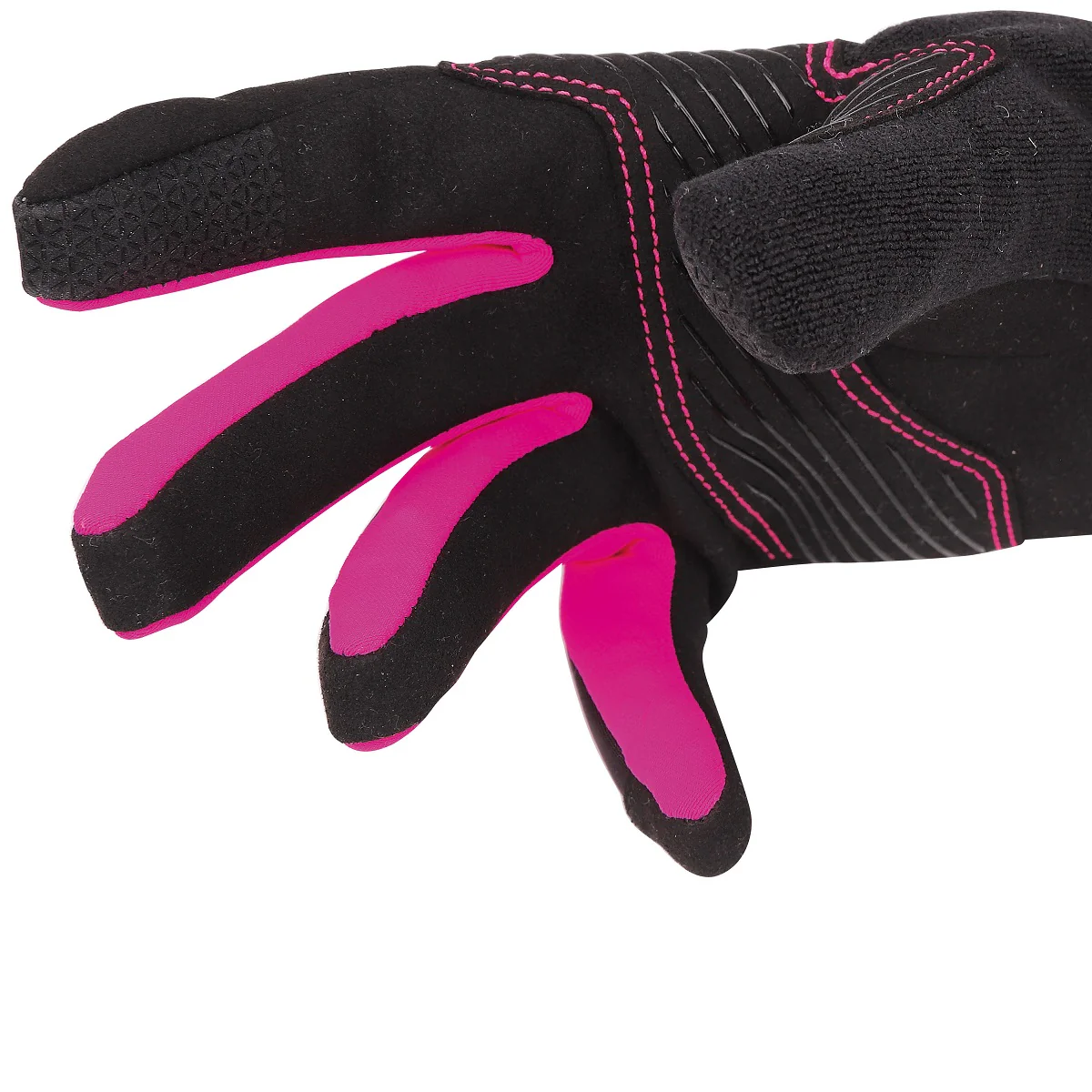 CAMP G COMP WARM LADY GUANTI INVERNALI DONNA DA SCIALPINISMO/SPORT INVERNALI CON SOVRAGUANTO TERMICO A MOFFOLA ISOLANTE E ANTIVENTO - COLORE: NERO/AZZURRO//FUCSIA - Image 3