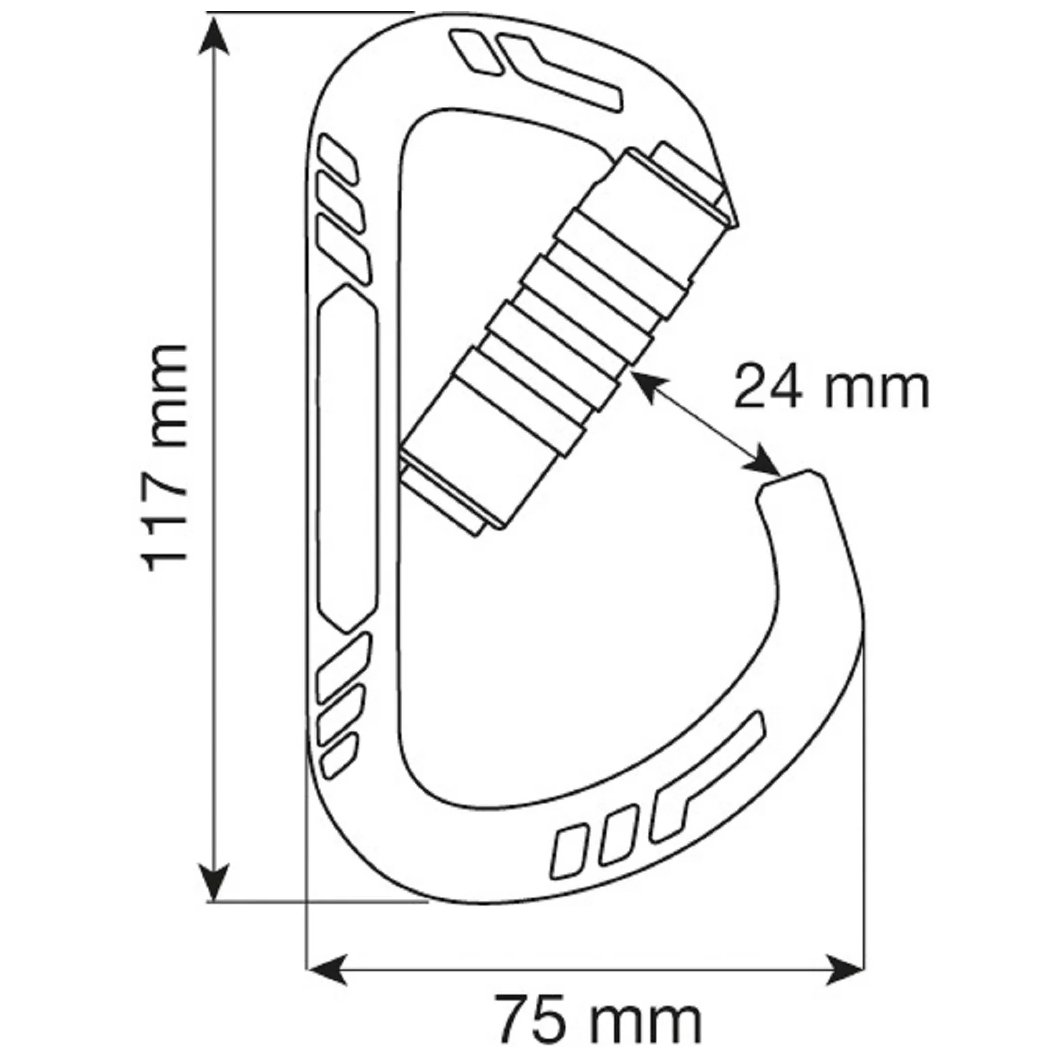 CAMP GUIDE XL 2LOCK Moschettone in lega d'alluminio con chiusura 2LOCK - DISPONIBILE IN 3 COLORI - Image 4