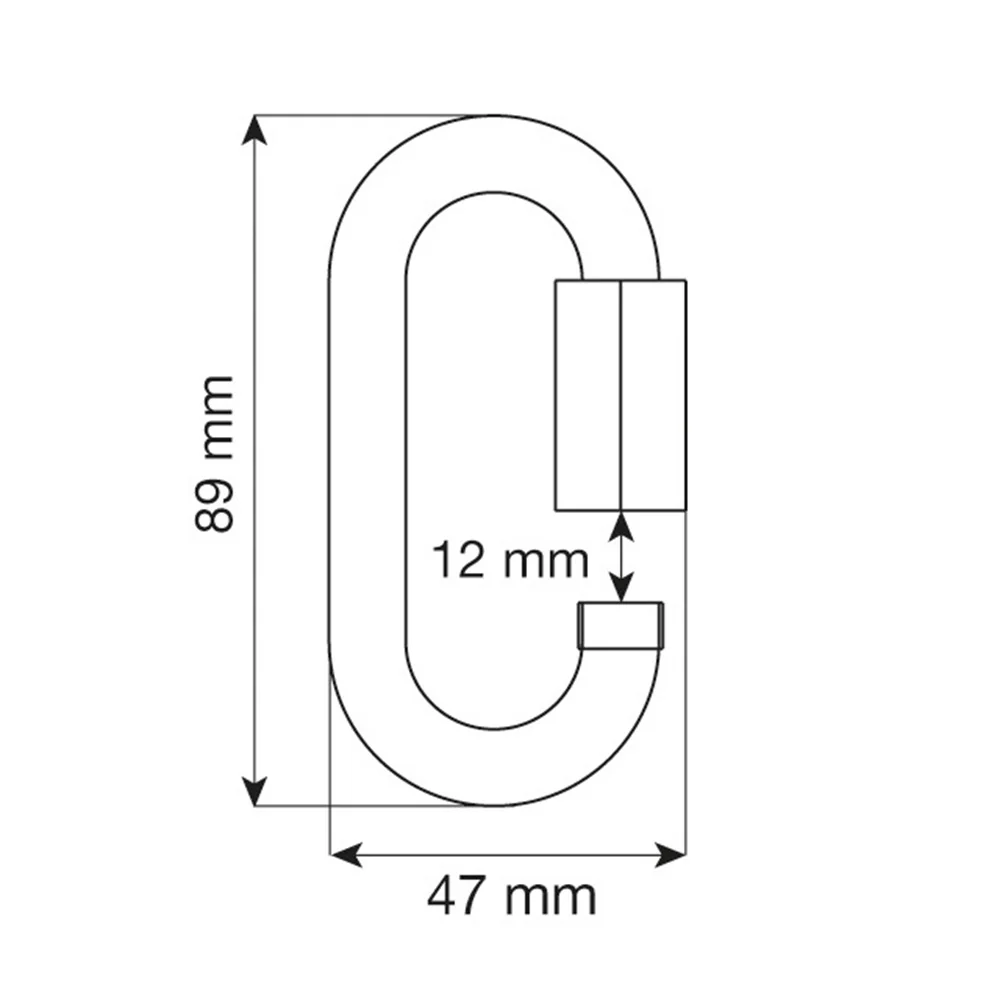 CAMP OVAL QUICK LINK STAINLESS MAGLIA RAPIDA OVALE IN ACCIAO - DISPONIBILE IN 2 MISURE - Image 4