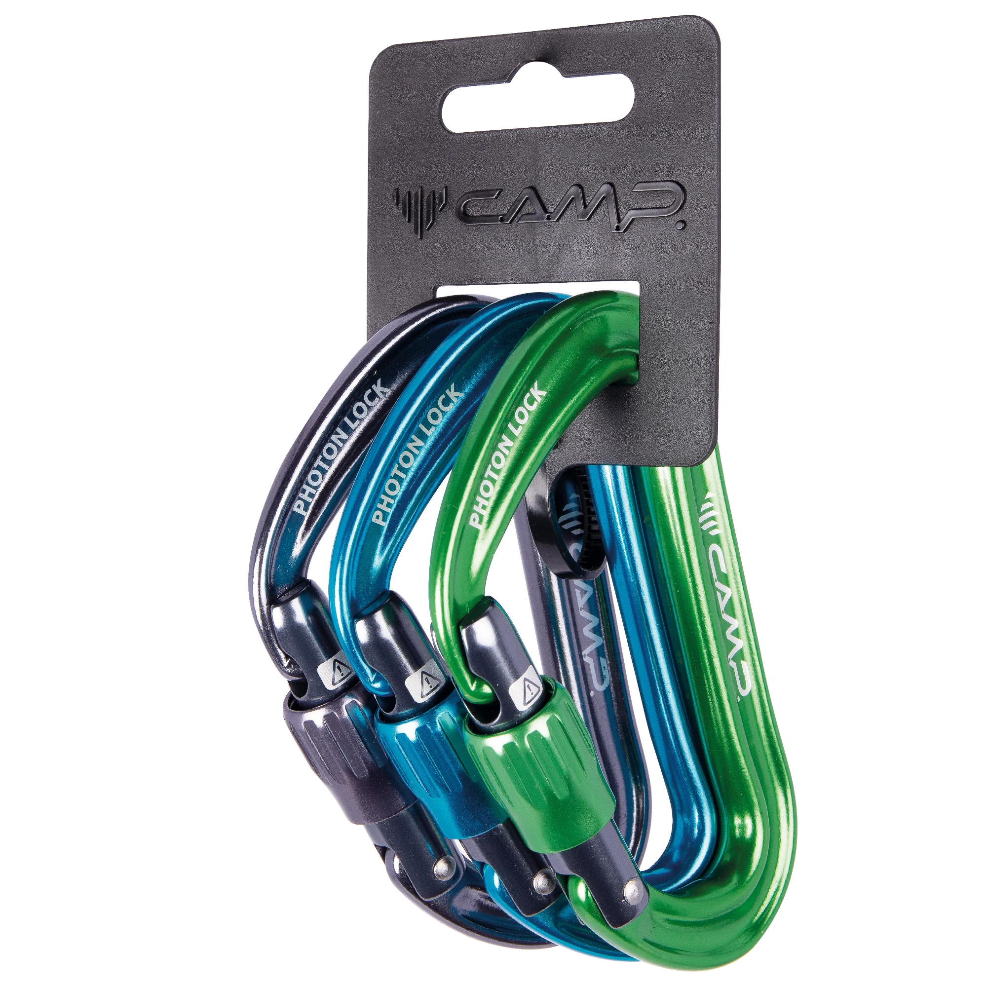 CAMP PHOTON LOCK 3 PACK SET 3 MOSCHETTONI A GHIERA LEGGERI