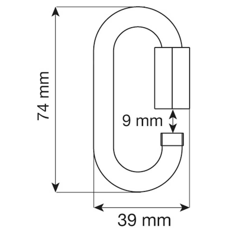 CAMP OVAL QUICK LINK STEEL MAGLIA RAPIDA DISPONIBILE IN DUE MISURE - Image 3