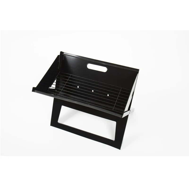 CAMP4 Griglia a carbone pieghevole in acciaio inox nero superficie grill 42x27 cm - Image 2