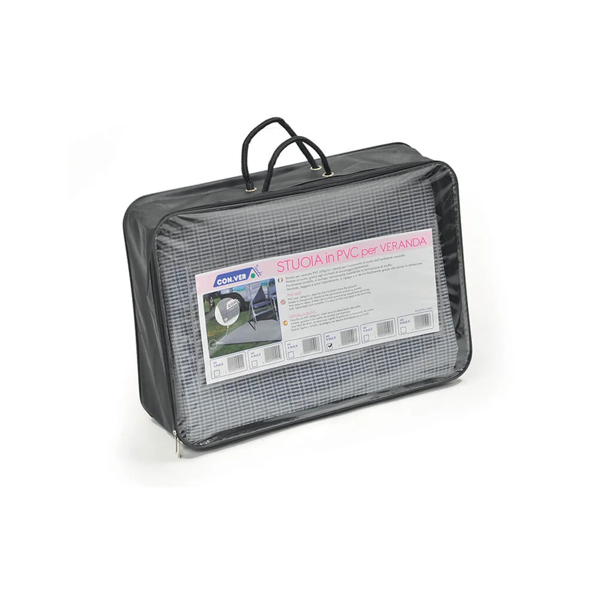 CONVER STUOIA IN PVC PER VERANDA CON GRAMMATURA 450g/mq RESISTENTE E POCO INGOMBRANTE - DISPONIBILE IN VARIE MISURE - Image 2