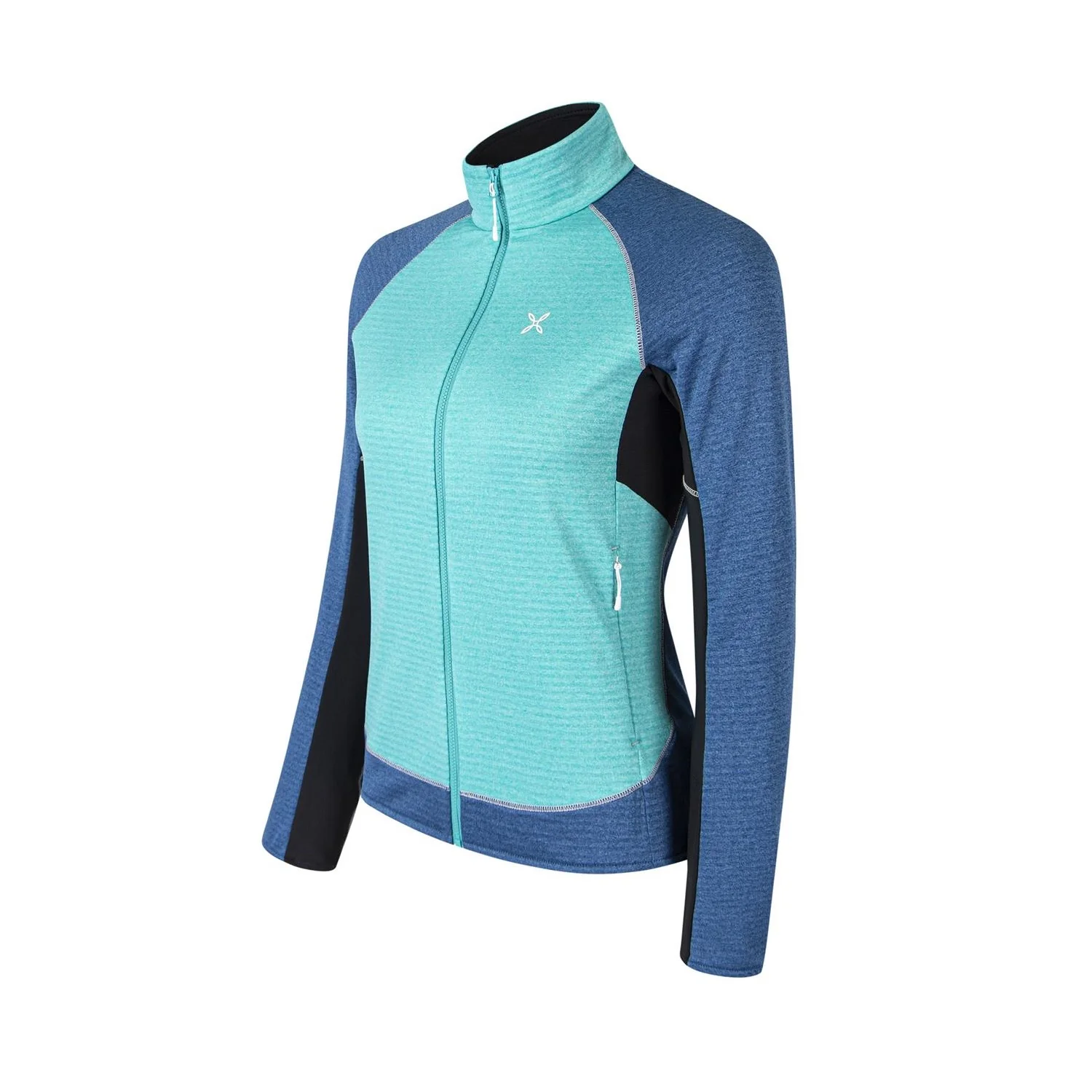 MONTURA THERMAL COLOR MAGLIA WOMAN Secondo strato traspirante Colore Care Blue/Deep Blue - Image 2