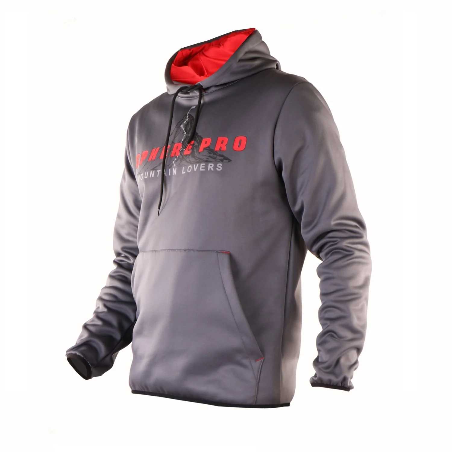 SPHERE PRO LHOTSE  FELPA UOMO TECNICA CON CAPPUCCIO CALDA E TRASPIRANTE - NUOVI ARRIVI - GRIGIO - Image 3