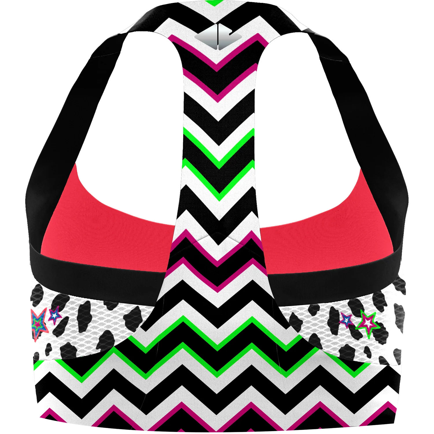 CRAZY BRA LIGHTNING Top sportivo donna Colore Tempest - Image 2