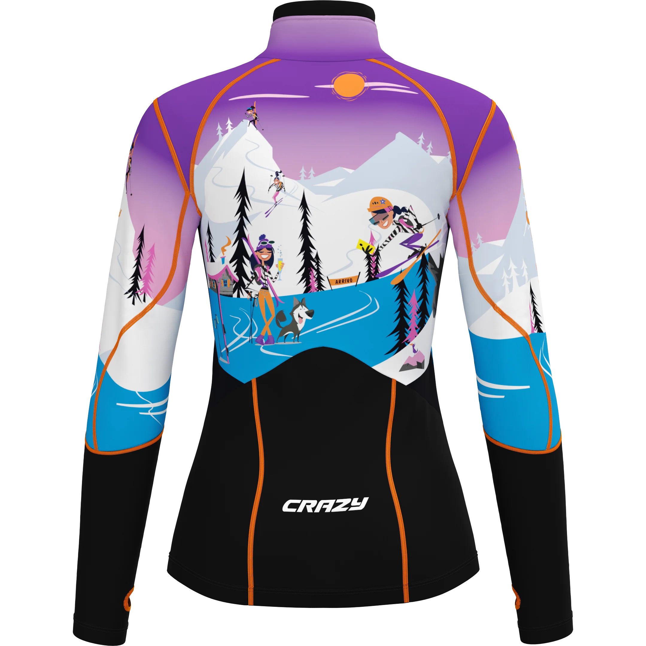 CRAZY PULL OXYGEN PRINTED MAGLIA SECONDO STRATO TECNICO TRASPIRANTE DA SKI TOURING - NUOVI ARRIVI WINTER 24/25 - Image 2