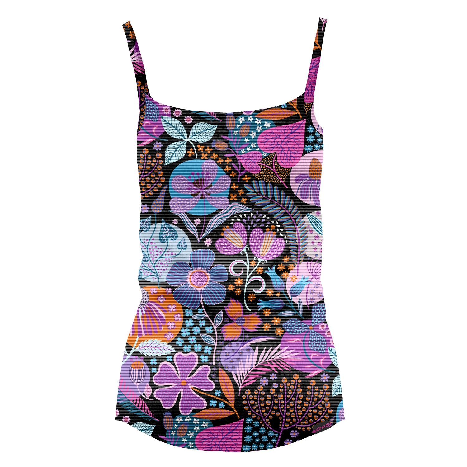 CRAZY TOP SHINY CANOTTA DONNA Colore Dardik Black - Image 2