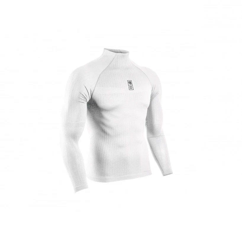 COMPRESSPORT MAGLIA TERMICA BIANCA 110G 3D LS MAGLIA TECNICA RUNNING
