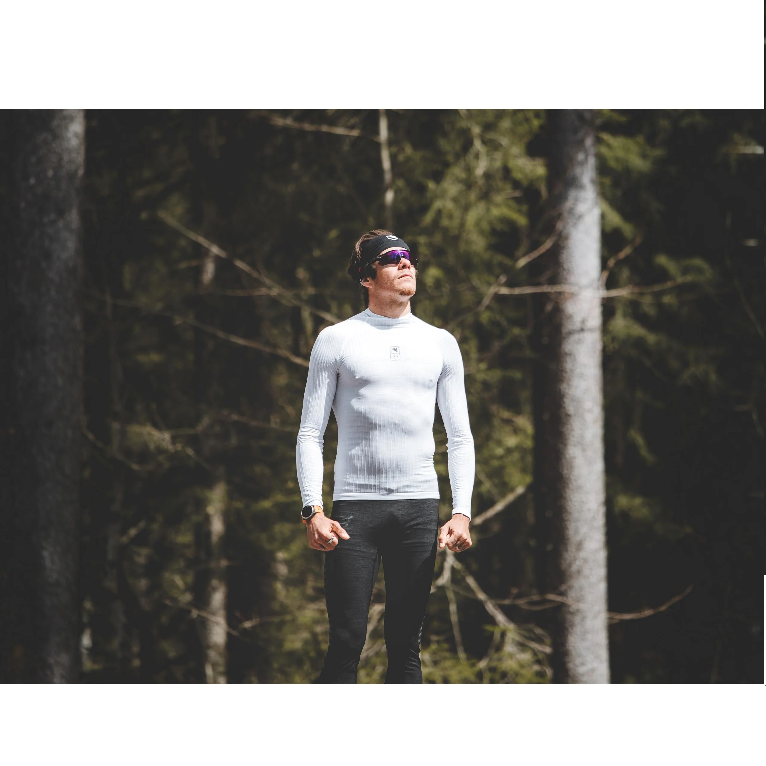 COMPRESSPORT MAGLIA TERMICA BIANCA 110G 3D LS MAGLIA TECNICA RUNNING - Image 3