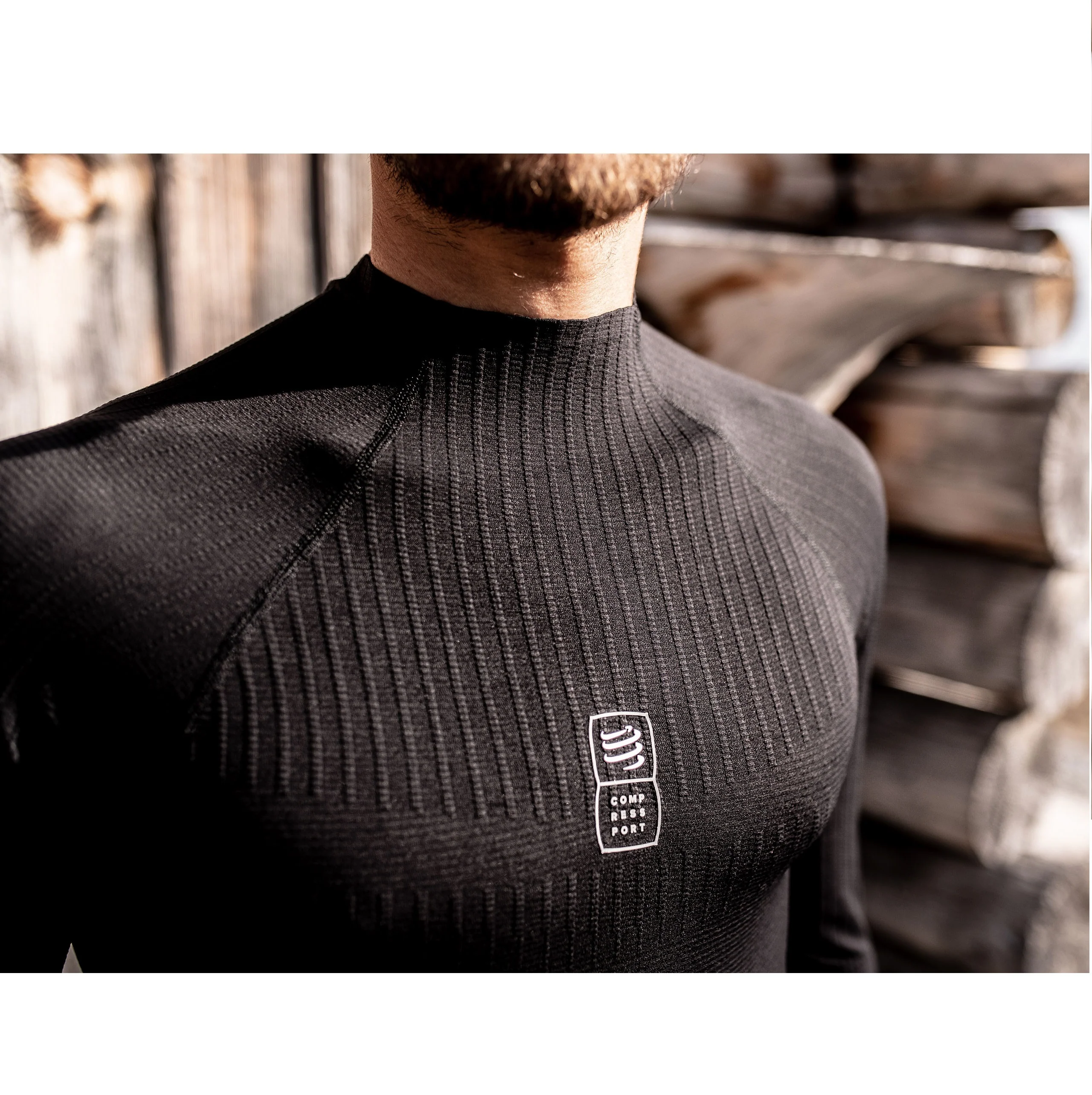 COMPRESSPORT MAGLIA TERMICA NERA 110G 3D LS RUNNING - Image 4