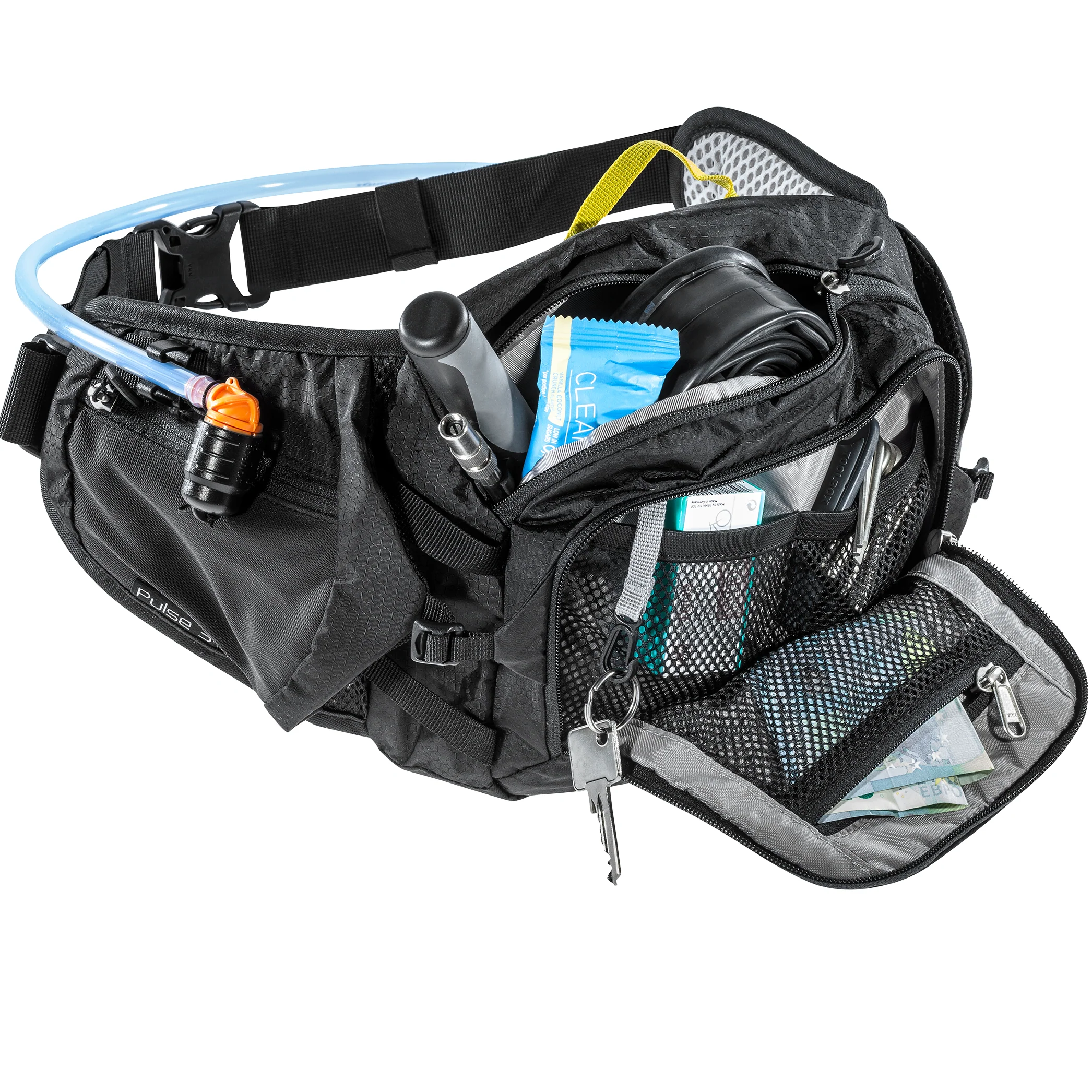 DEUTER MARSUPIO CON SISTEMA DI IDRATAZIONE COMODO E LEGGERO PULSE 3 ( BLACK ) - Image 2
