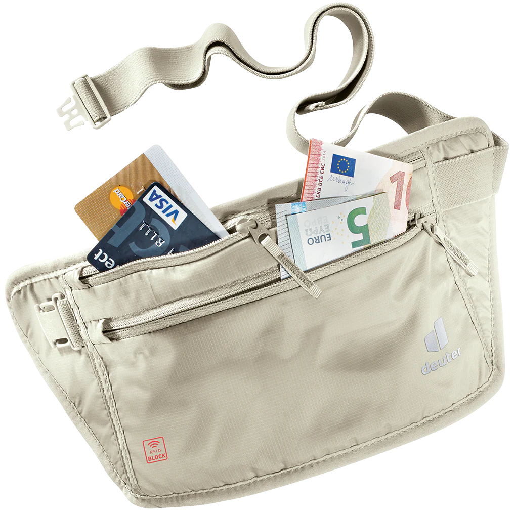 DEUTER SECURITY MONEY BELT MARSUPIO COMPATTO PORTA SOLDI E DOCUMENTI - DISPONIBILE IN DUE MISURE E COLORI - Image 3