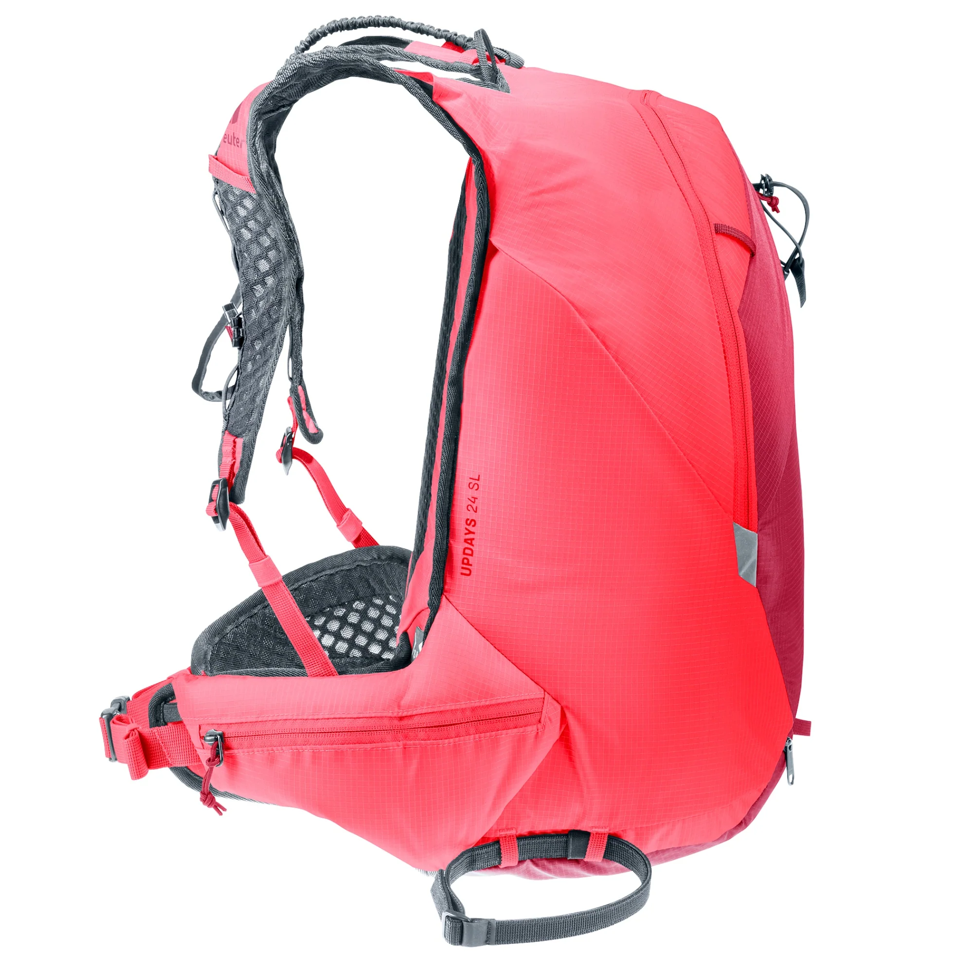 DEUTER UPDAYS 24S ZAINO DA SCIALPINISMO ULTRALEGGERO SCHIENALE COMPATTO Colore Ruby-hibiscus - Image 3