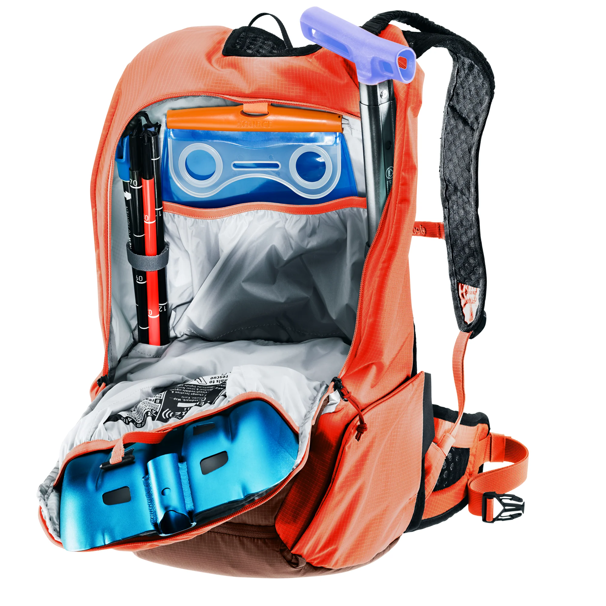 DEUTER UPDAYS 26 ZAINO DA SCIALPINISMO ULTRALEGGERO Colore Umbra-Papaya - Image 4