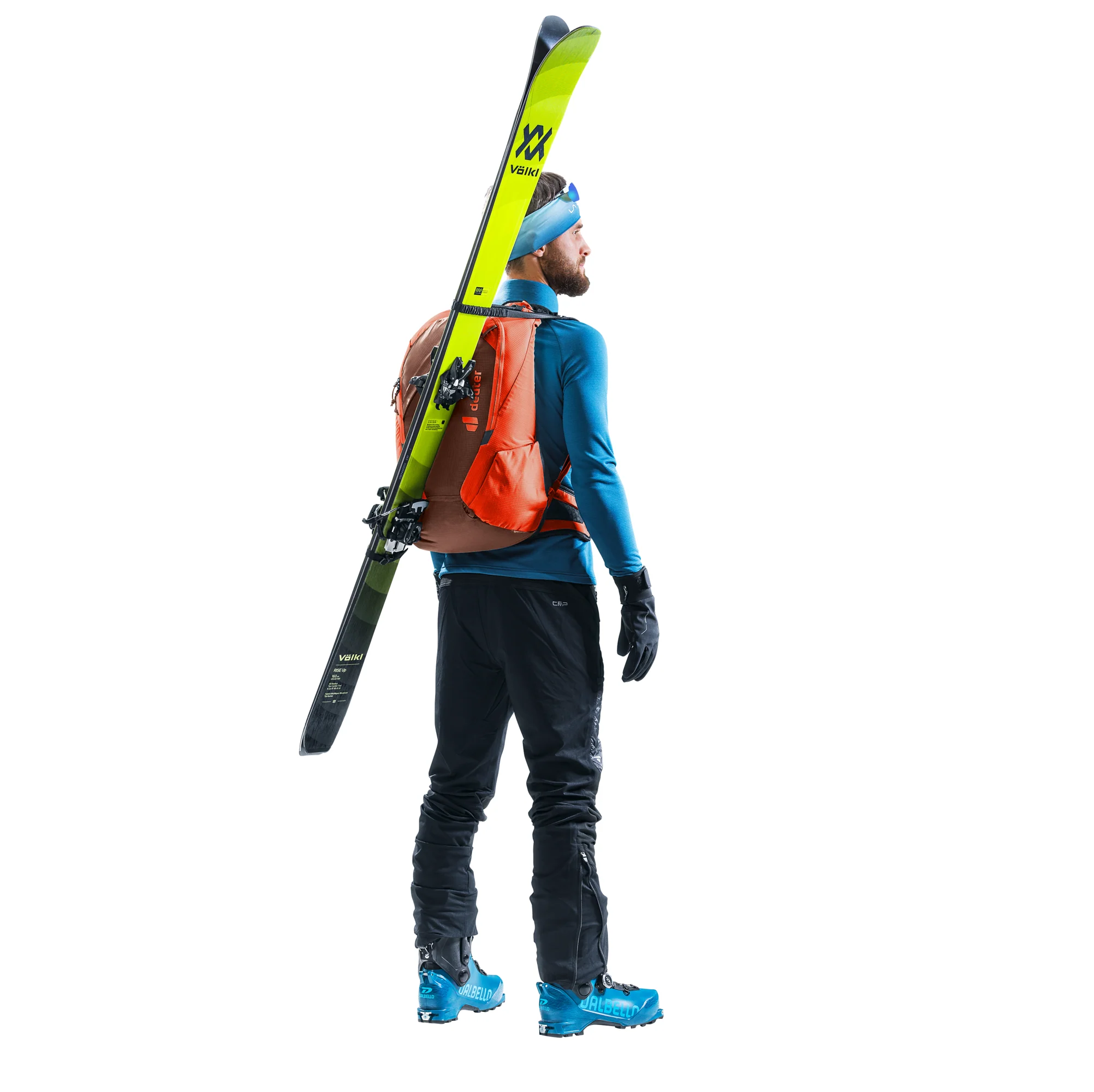 DEUTER UPDAYS 26 ZAINO DA SCIALPINISMO ULTRALEGGERO Colore Umbra-Papaya - Image 7
