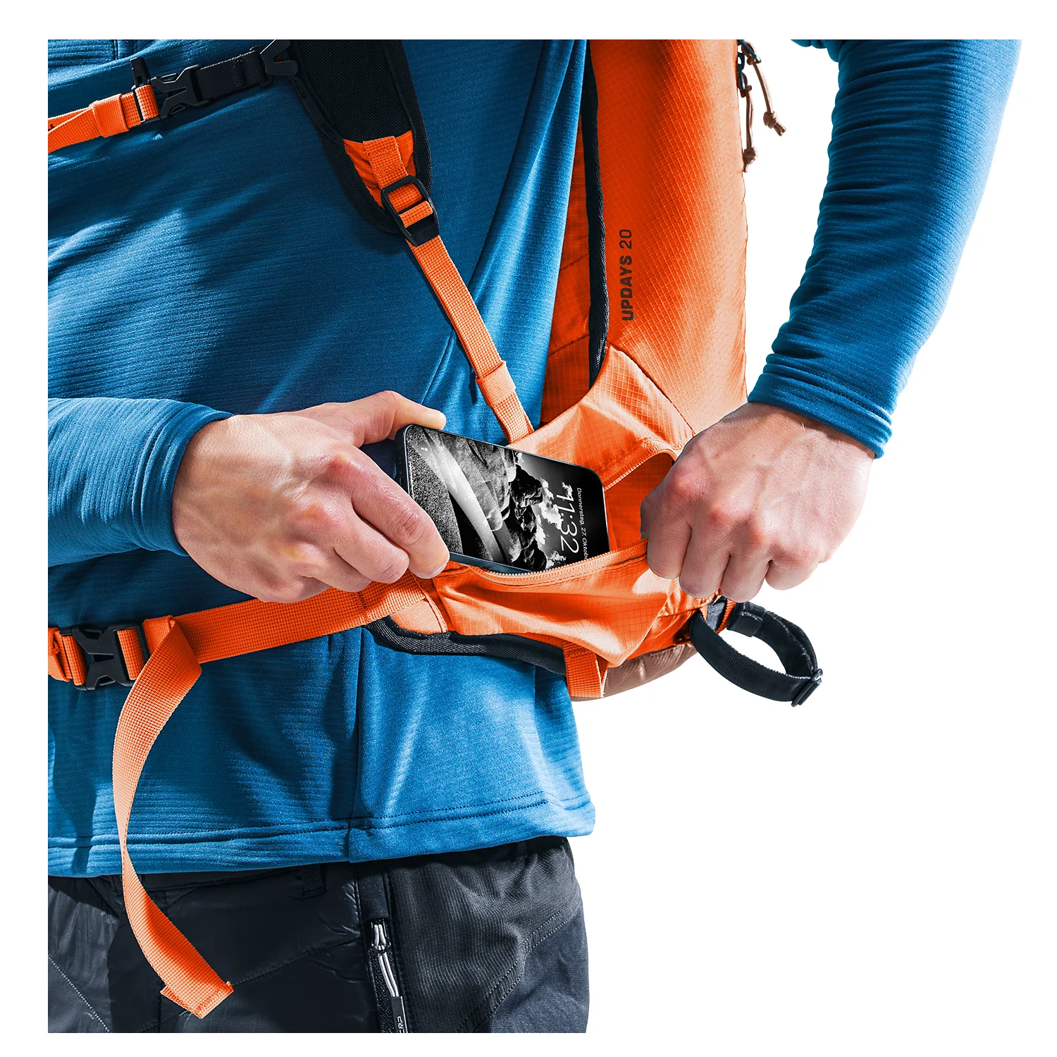 DEUTER UPDAYS 26 ZAINO DA SCIALPINISMO ULTRALEGGERO Colore Umbra-Papaya - Image 8
