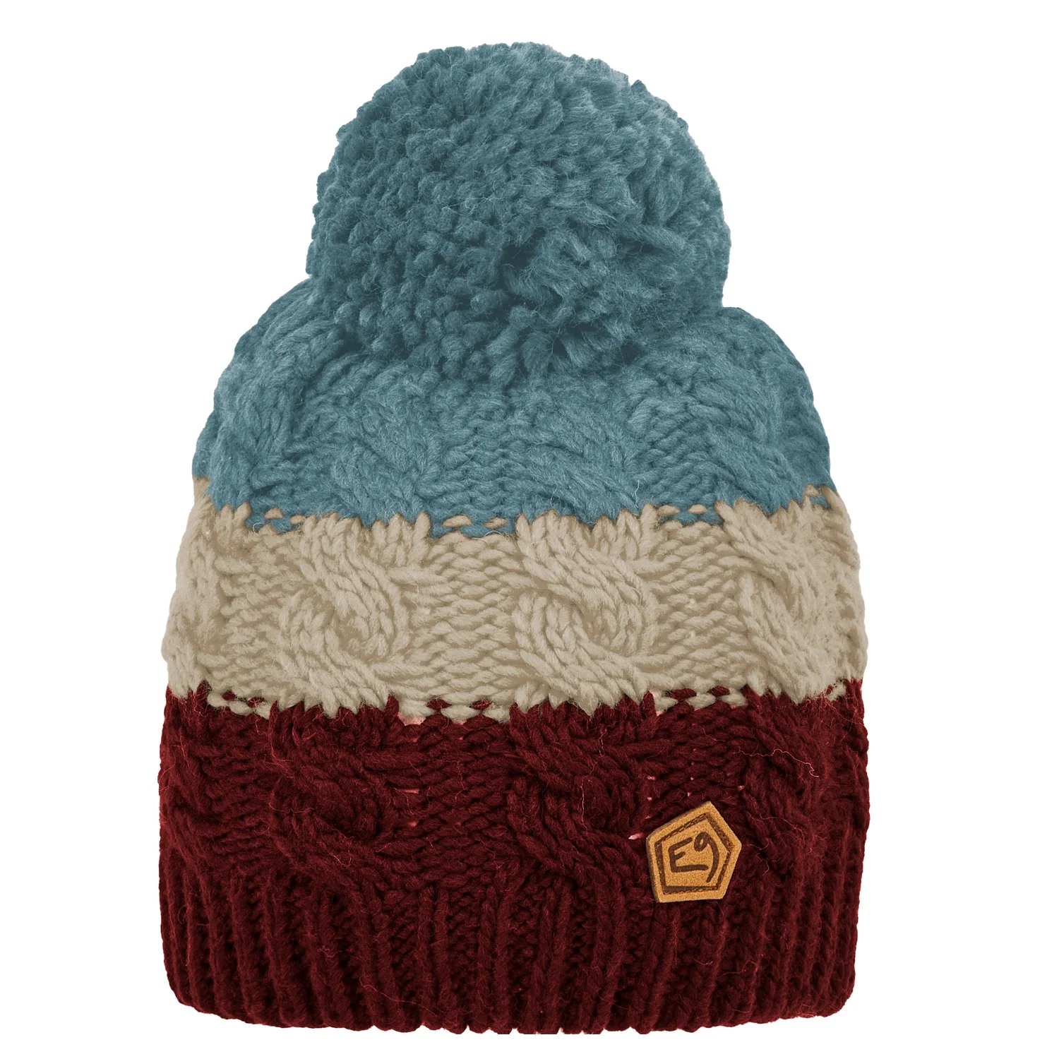 E9 KEVIN CUFFIA INVERNALE LAVORATA A MAGLIA CON PON PON - DISPONIBILE IN 3 COLORI - Image 3
