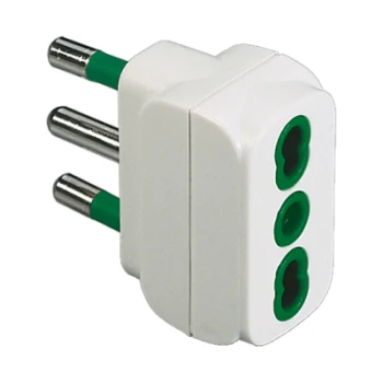 FANTON ADATTATORE SEMPLICE SPINA 2P+T 16A 250V BIPASSO
